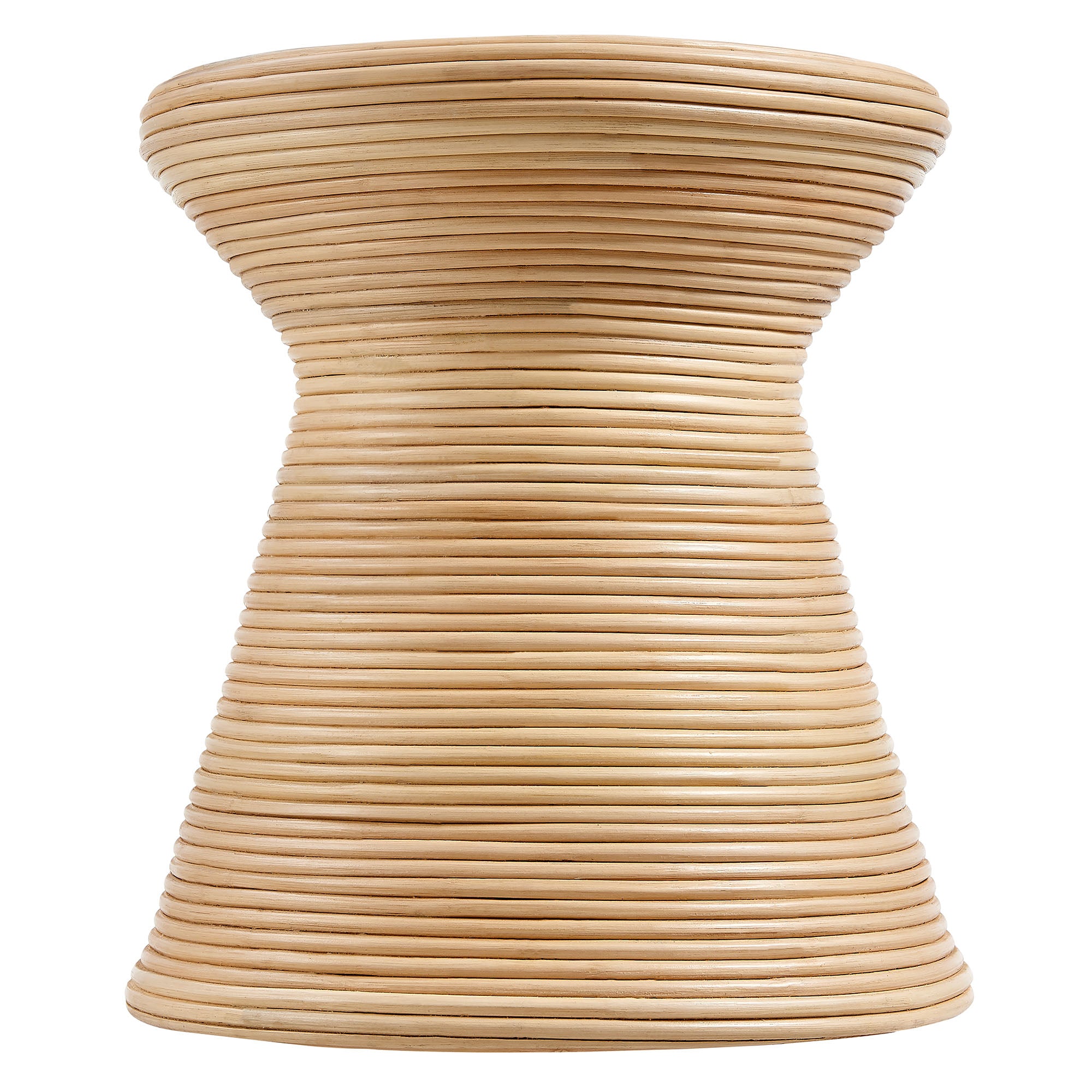 Tavi Hourglass Natural Rattan Round Side Table by Modway - Best Buy Furniture