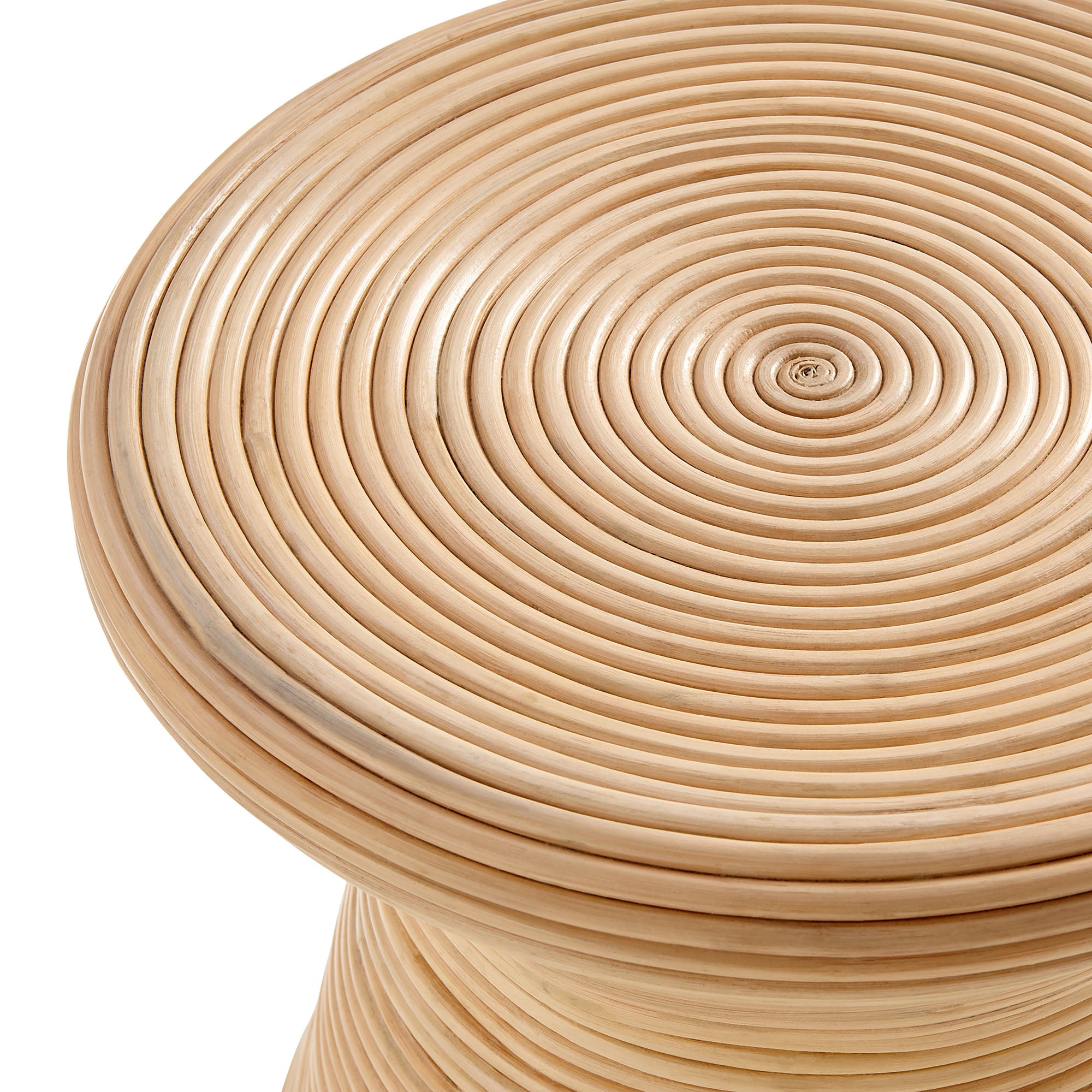 Tavi Hourglass Natural Rattan Round Side Table by Modway - Best Buy Furniture