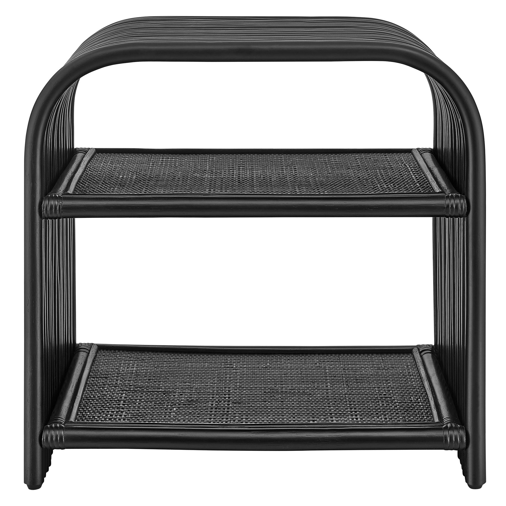 Eve Curved Natural Rattan Side Table by Modway - Best Buy Furniture