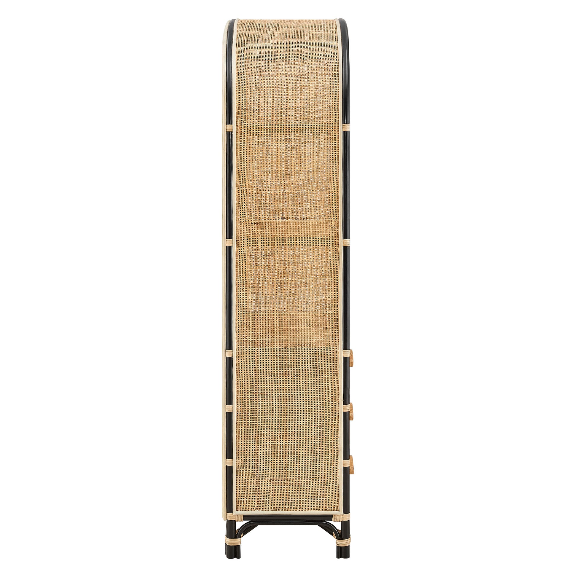 Jane 71 Inch Tall Arched Natural Rattan Bookshelf by Modway - Best Buy Furniture