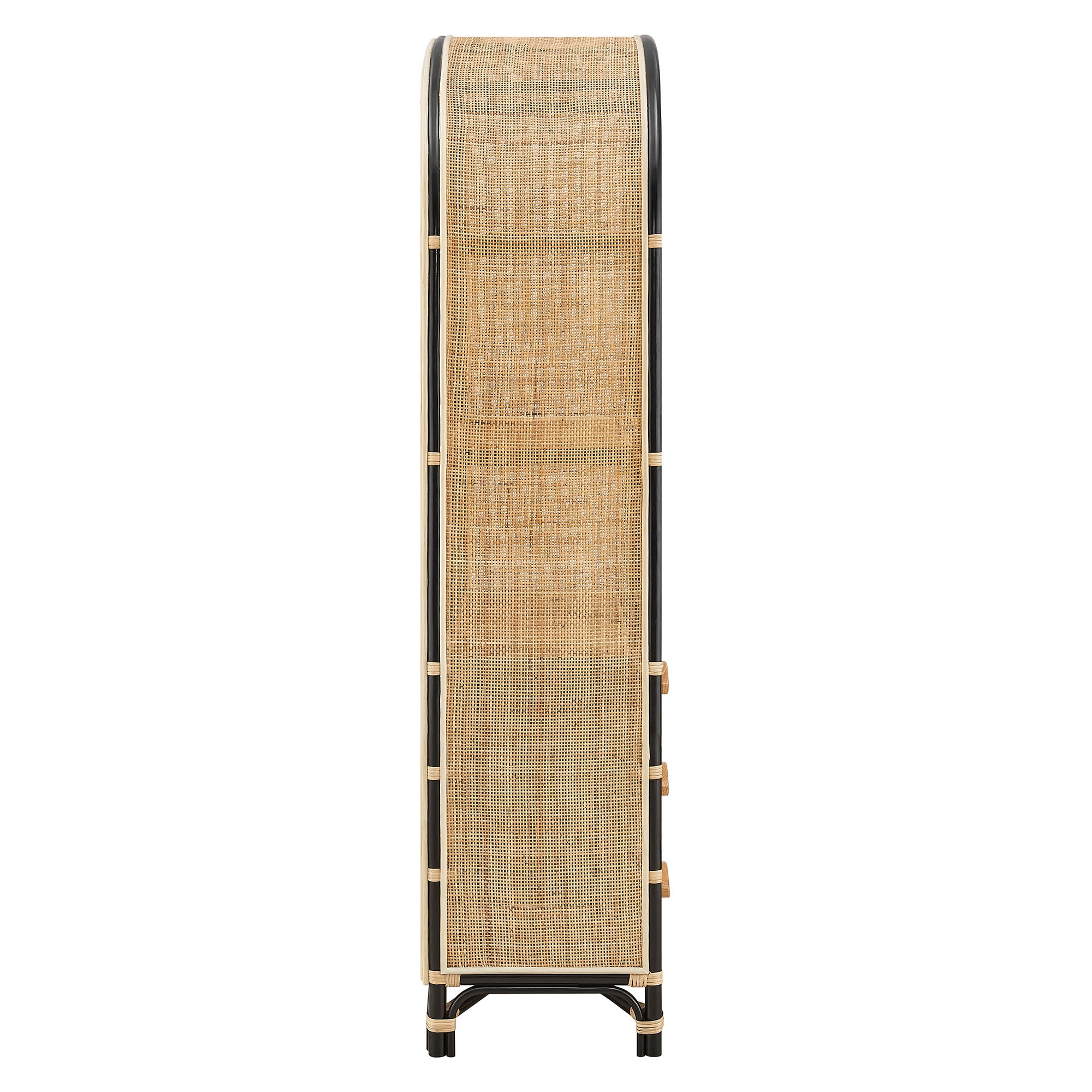Jane 71 Inch Tall Arched Natural Rattan Bookshelf by Modway - Best Buy Furniture