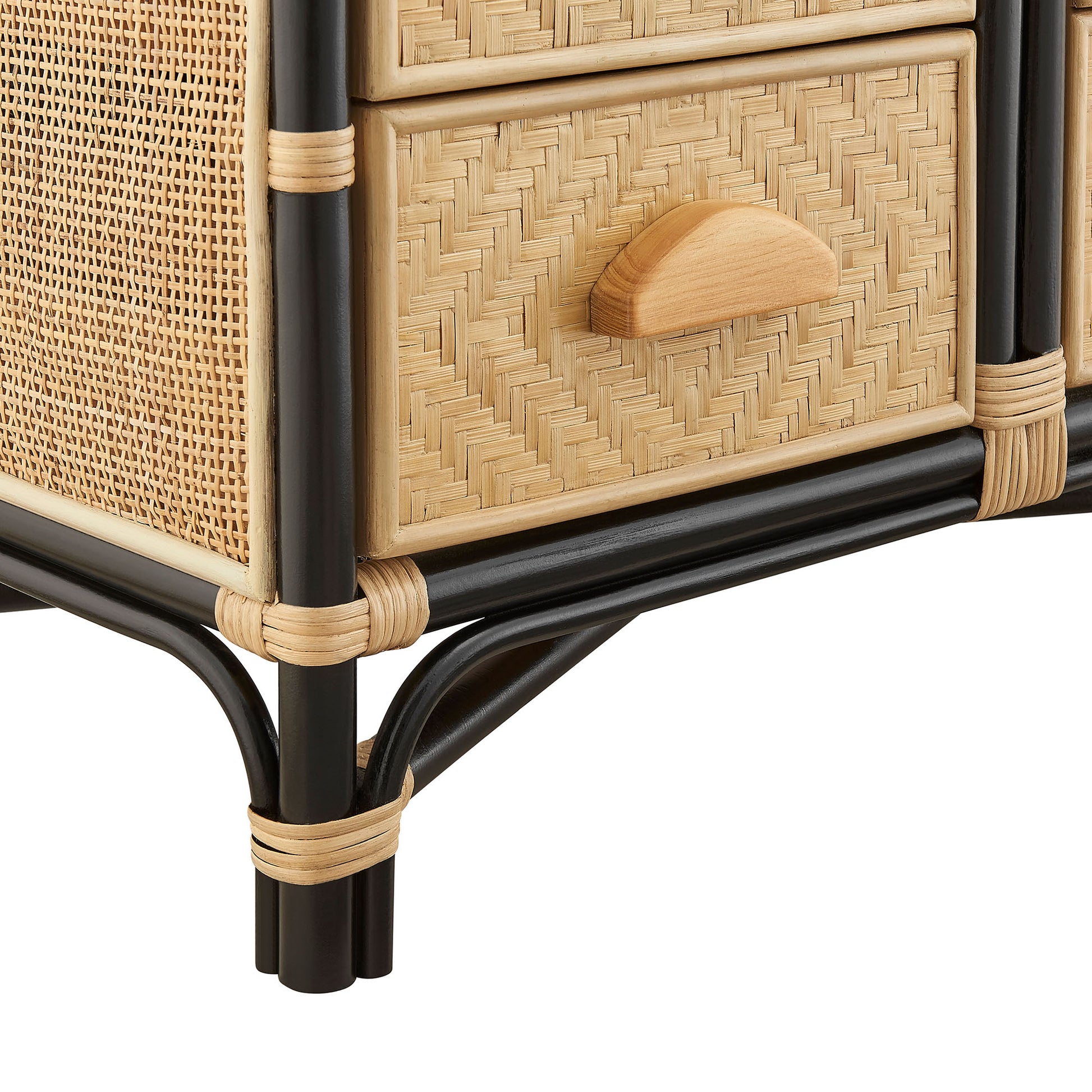 Jane 71 Inch Tall Arched Natural Rattan Bookshelf by Modway - Best Buy Furniture