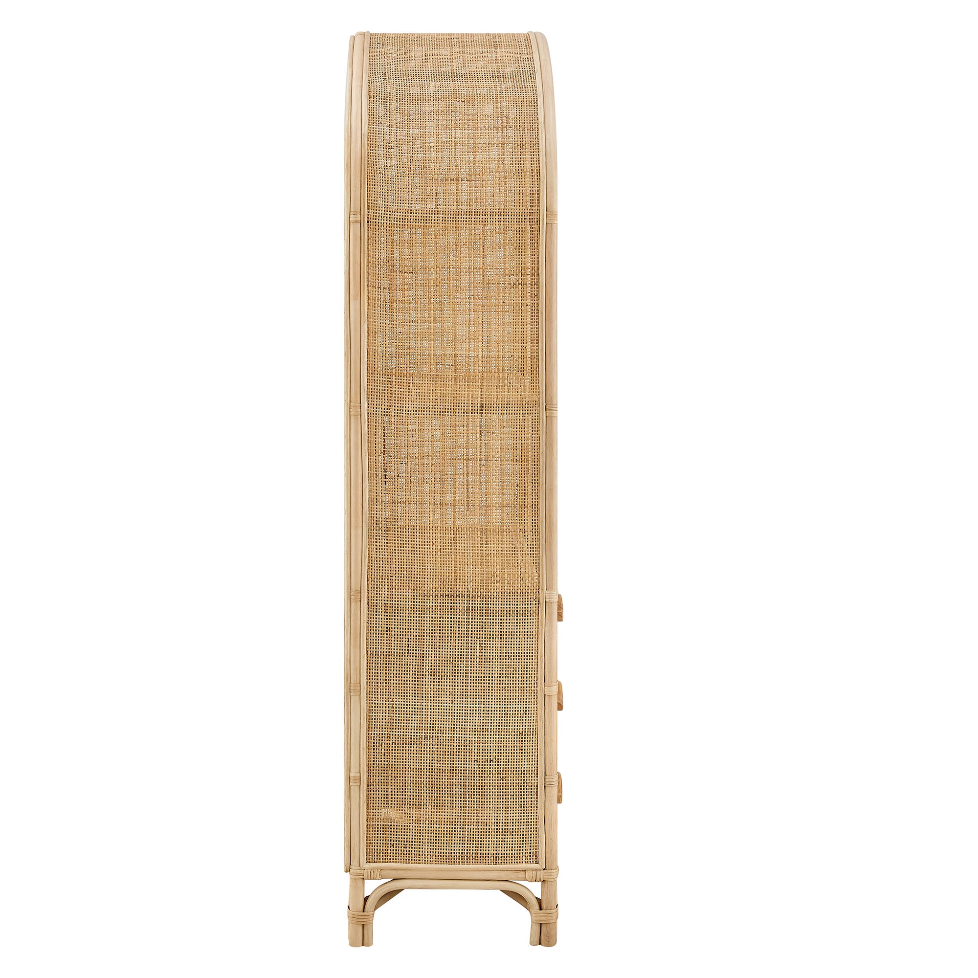 Jane 71 Inch Tall Arched Natural Rattan Bookshelf by Modway - Best Buy Furniture
