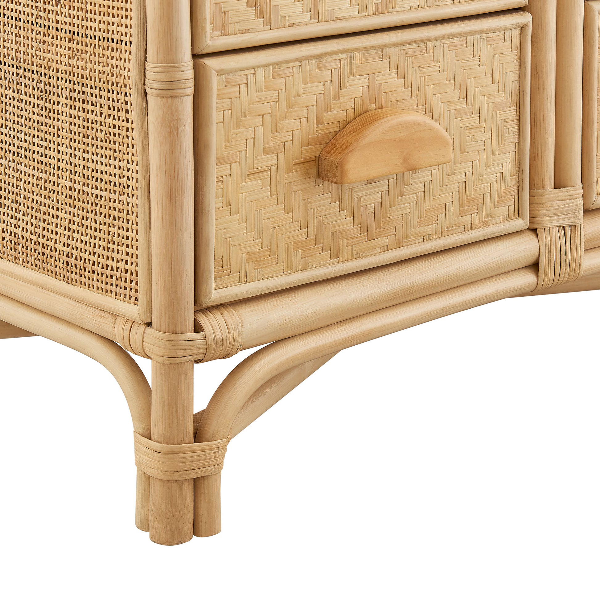 Jane 71 Inch Tall Arched Natural Rattan Bookshelf by Modway - Best Buy Furniture