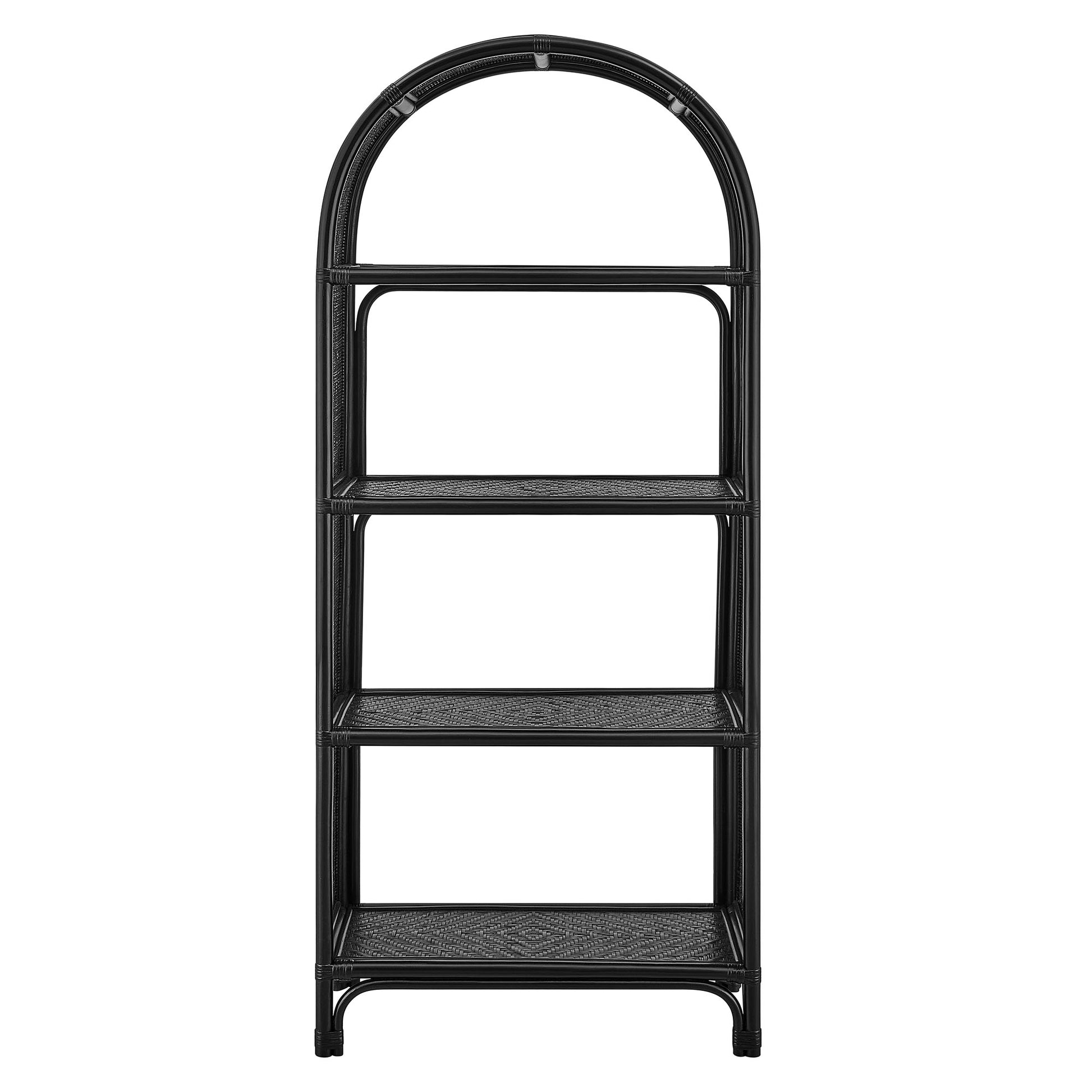 Celeste 67 Inch Tall Arched Natural Rattan Bookshelf by Modway - Best Buy Furniture