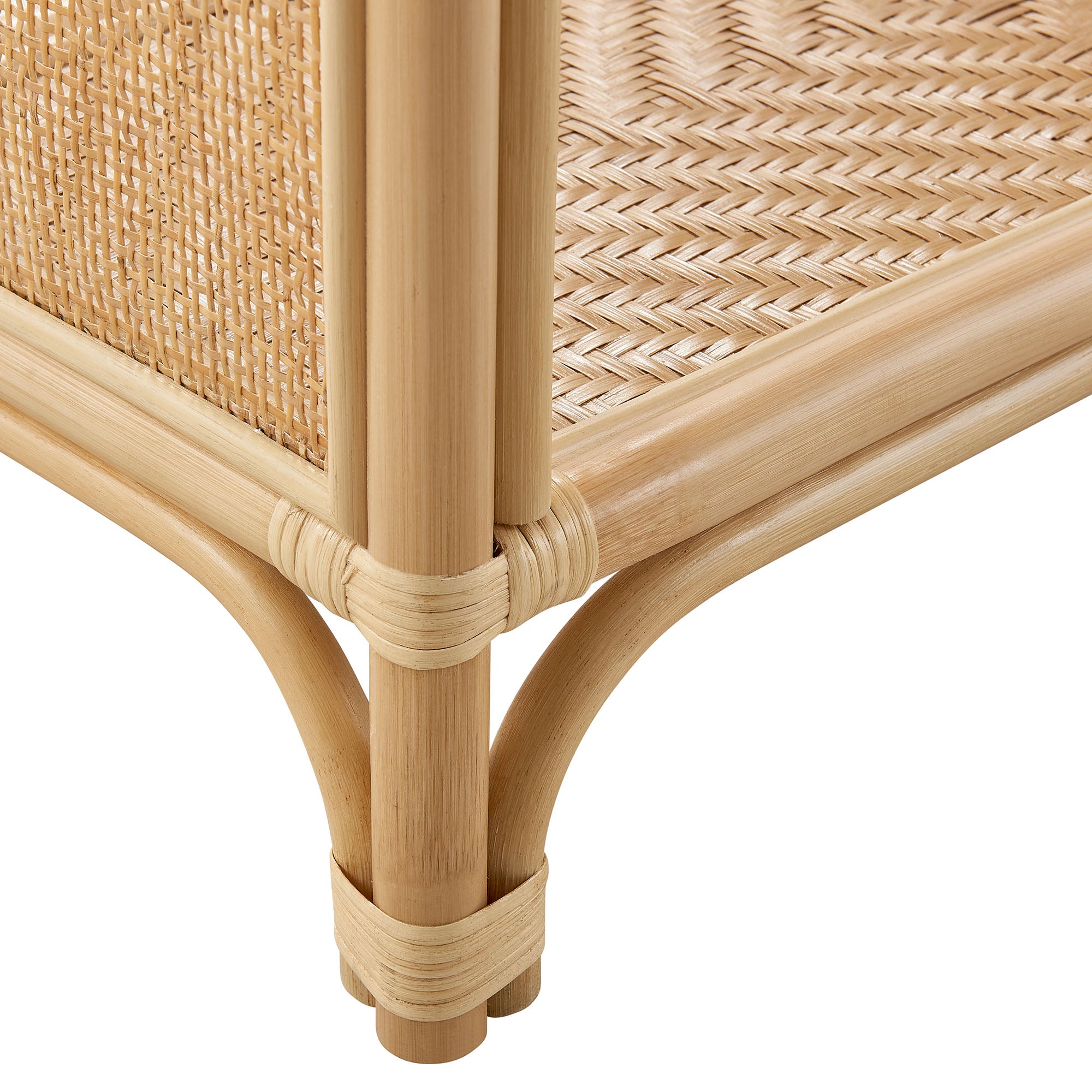 Celeste 67 Inch Tall Arched Natural Rattan Bookshelf by Modway - Best Buy Furniture