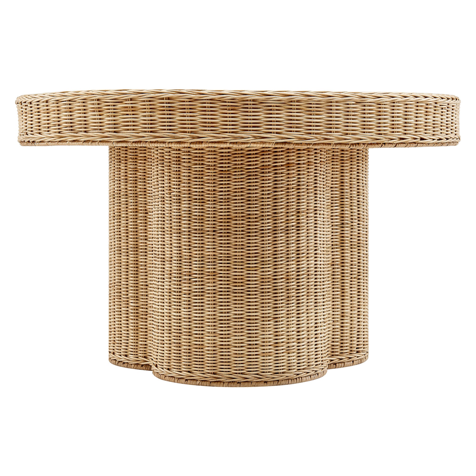 Ainsley 32 Inch Round Natural Rattan Coffee Table by Modway - Best Buy Furniture