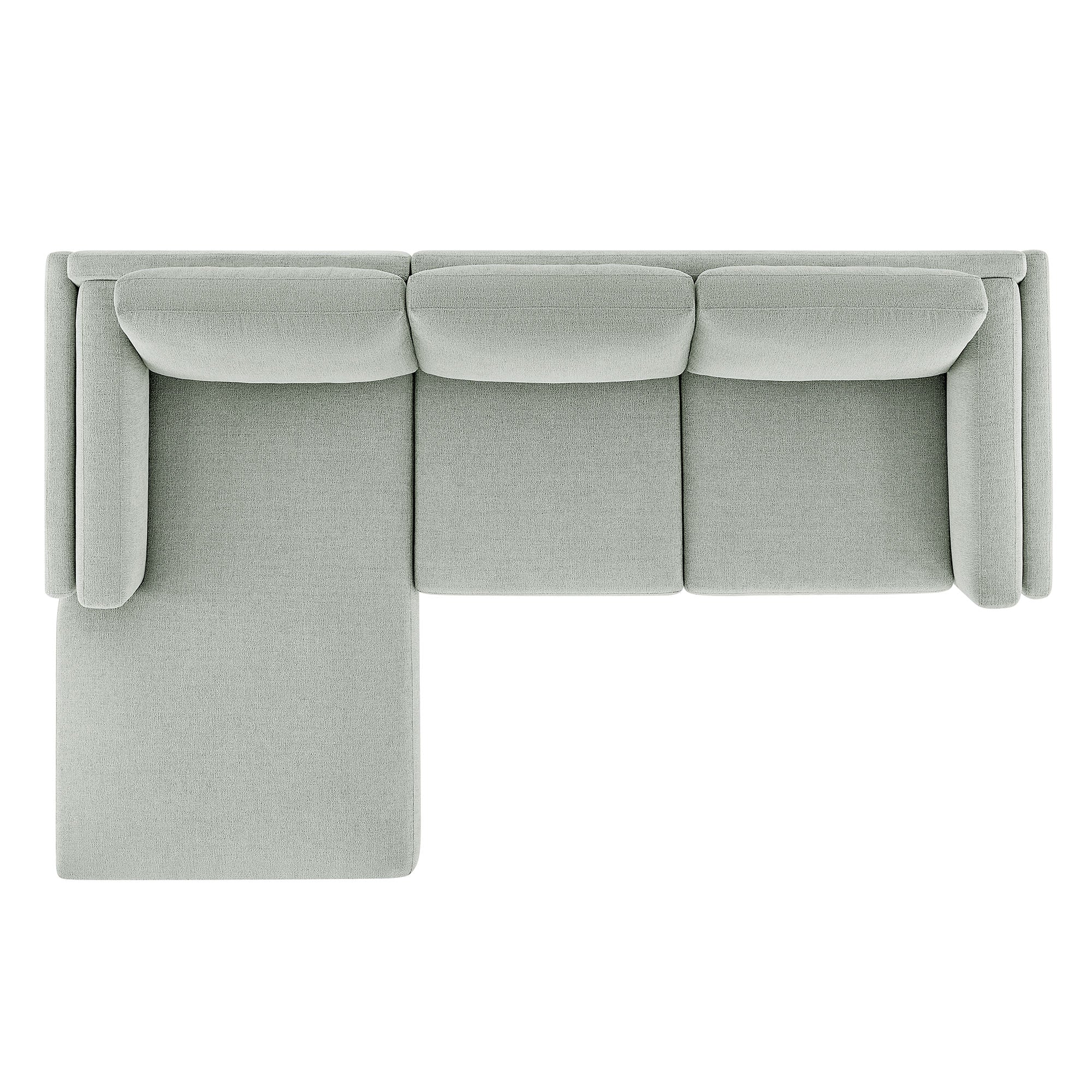 Roscoe Left-Facing Fabric Sectional Sofa with Chaise by Modway - Best Buy Furniture
