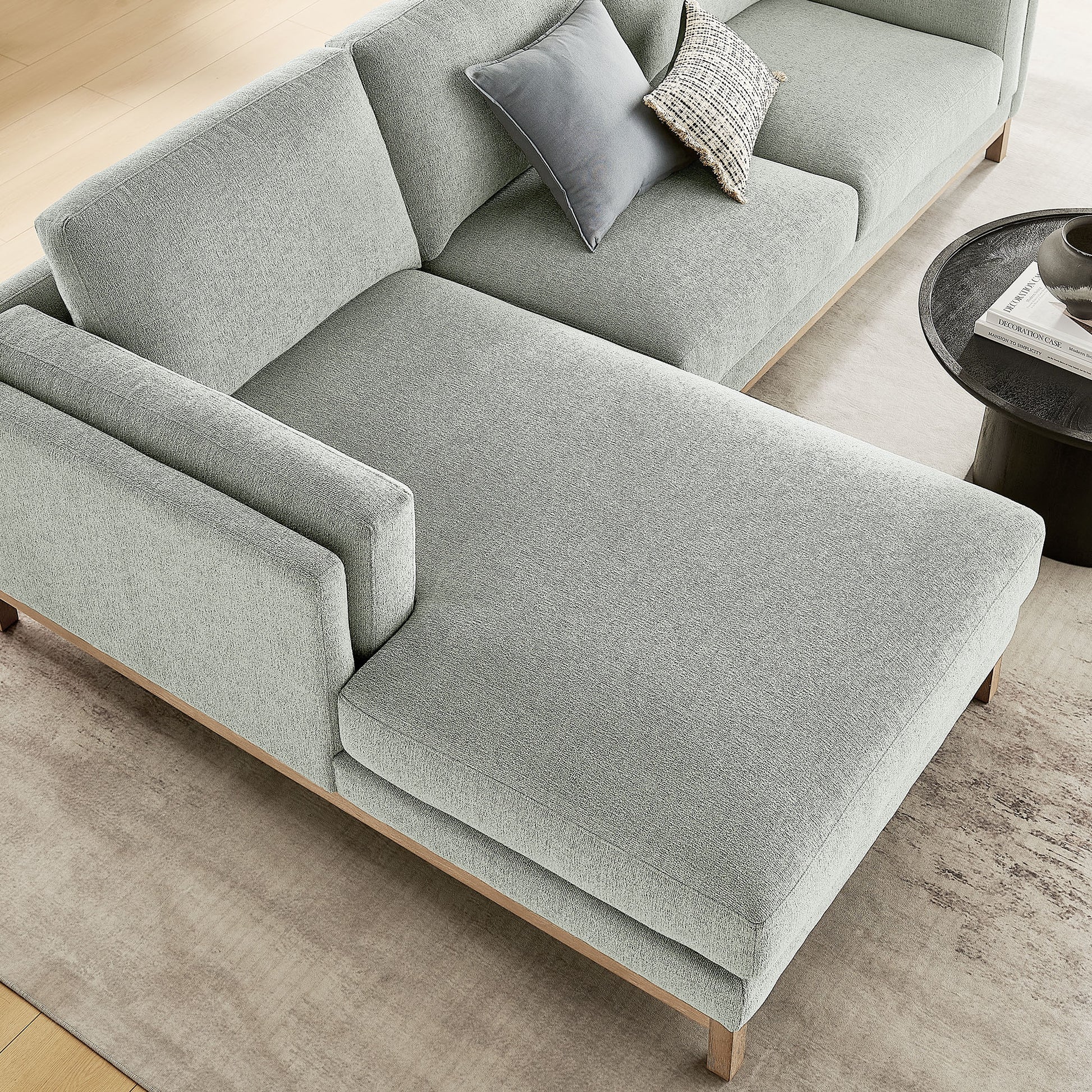 Roscoe Left-Facing Fabric Sectional Sofa with Chaise by Modway - Best Buy Furniture