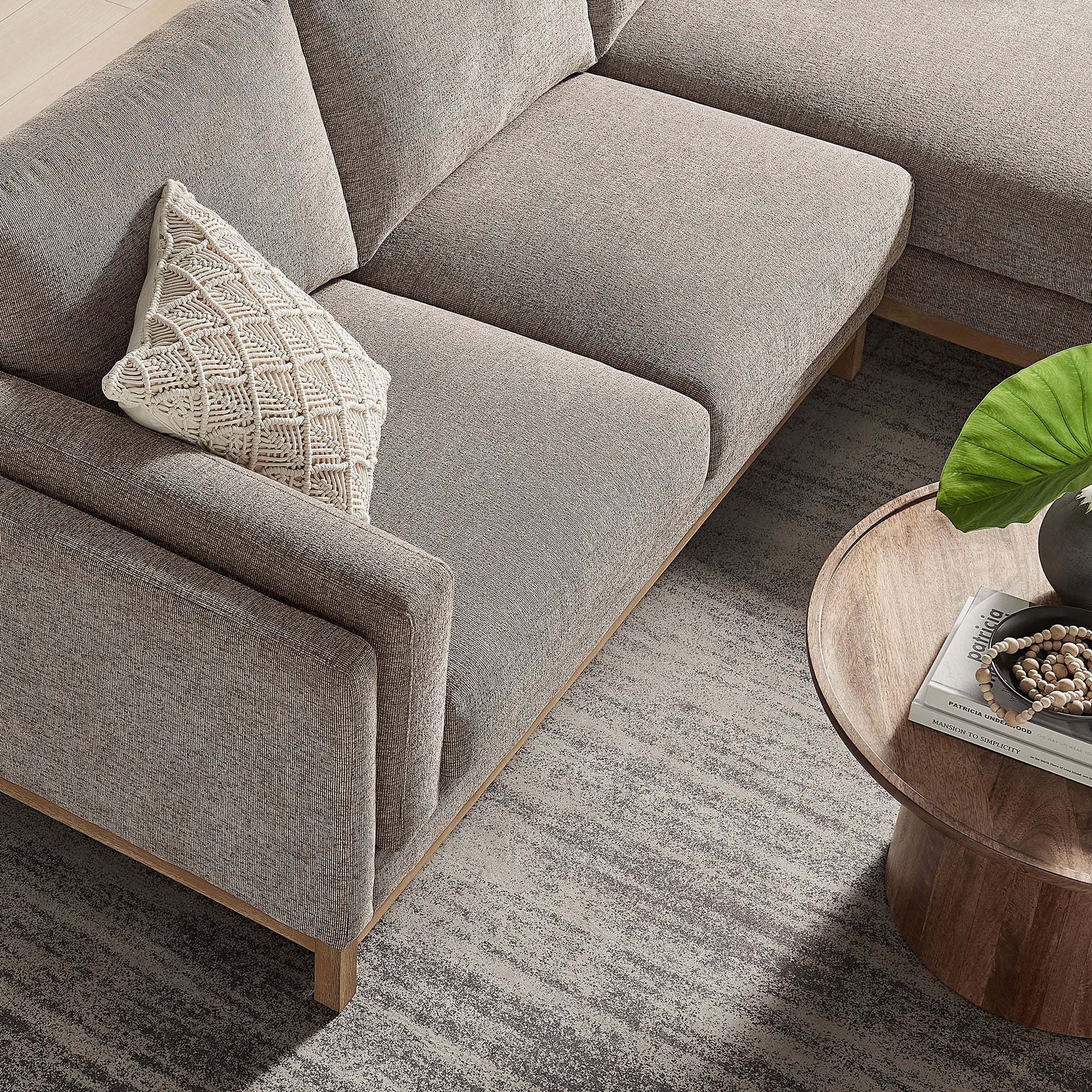 Roscoe Right-Facing Fabric Sectional Sofa with Chaise by Modway - Best Buy Furniture