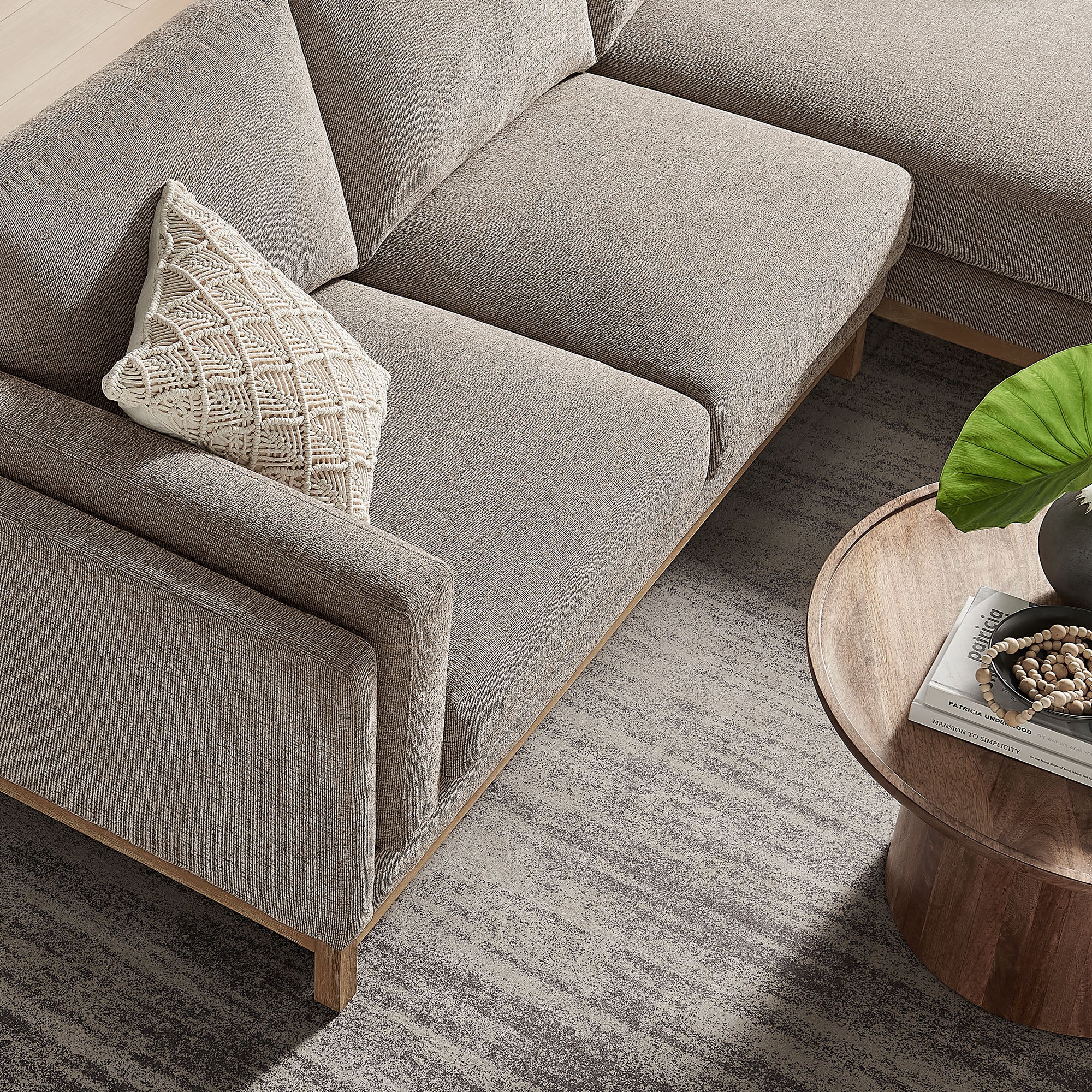 Roscoe Right-Facing Fabric Sectional Sofa with Chaise by Modway - Best Buy Furniture
