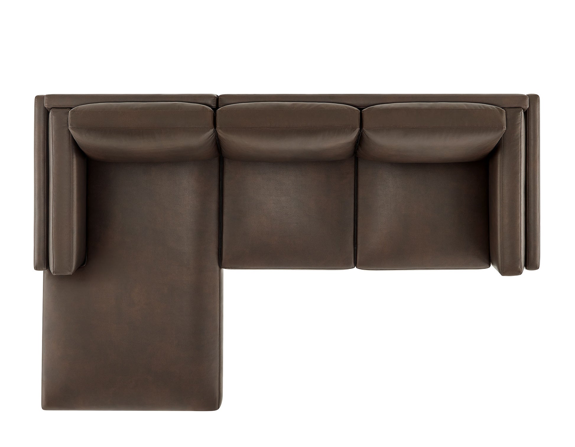 Roscoe Left-Facing Vegan Leather Sectional Sofa with Chaise by Modway - Best Buy Furniture