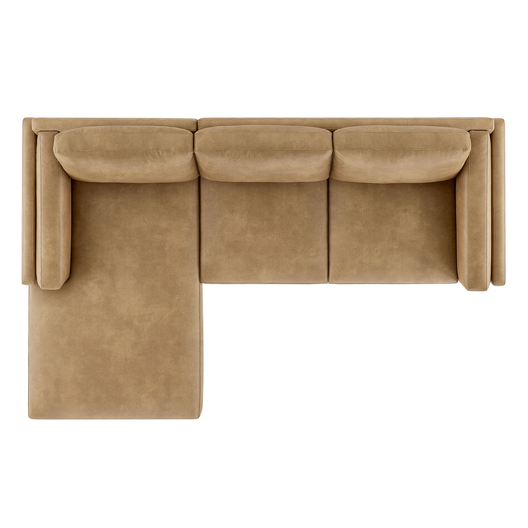Roscoe Left-Facing Vegan Leather Sectional Sofa with Chaise by Modway - Best Buy Furniture