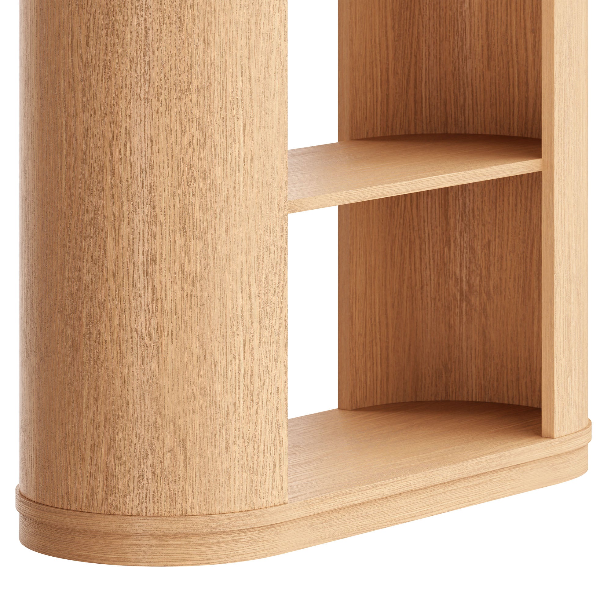 Aspect 74 Inch Curved 4 Tier Bookshelf by Modway - Best Buy Furniture