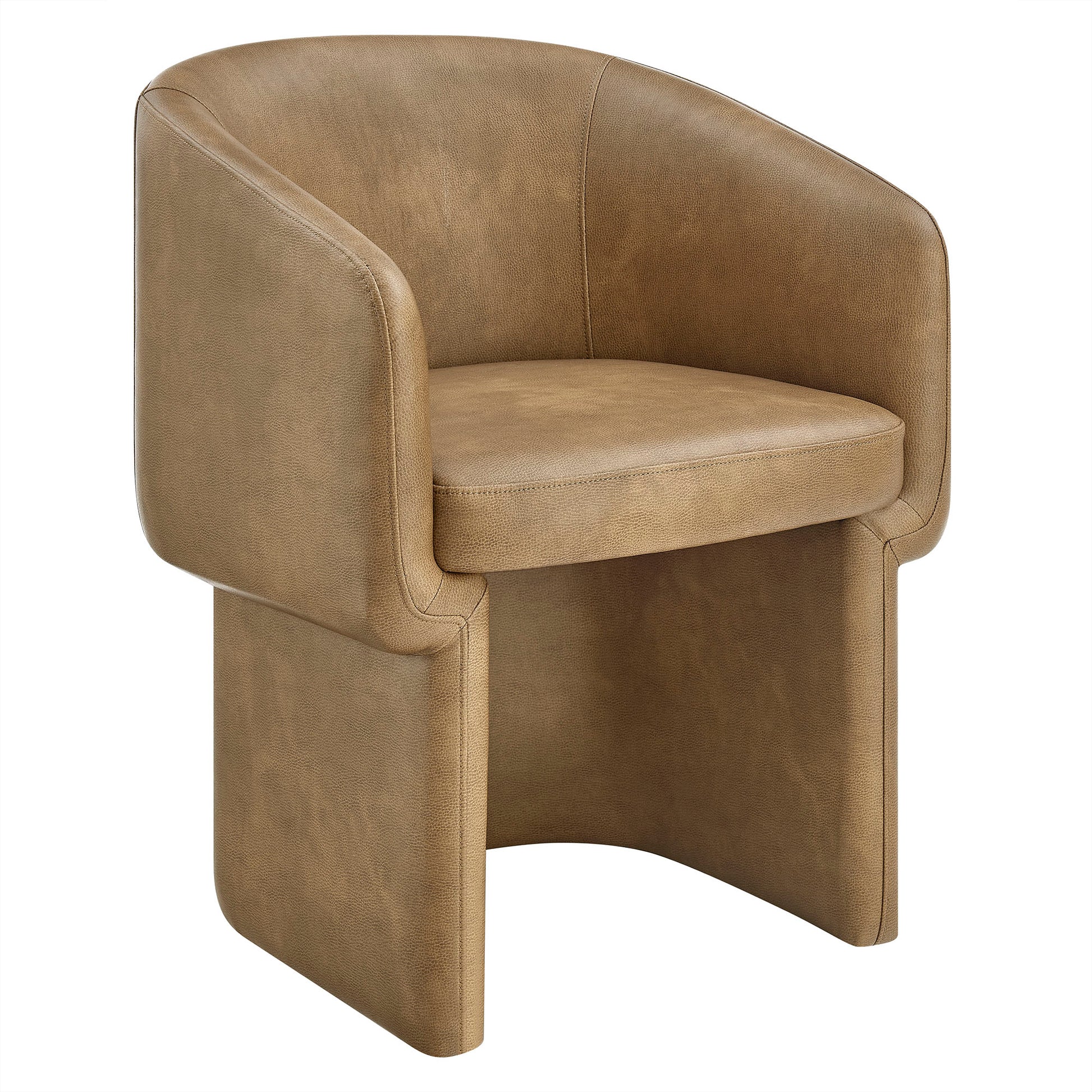 Verity Barrel Back Vegan Leather Dining Chair by Modway - Best Buy Furniture