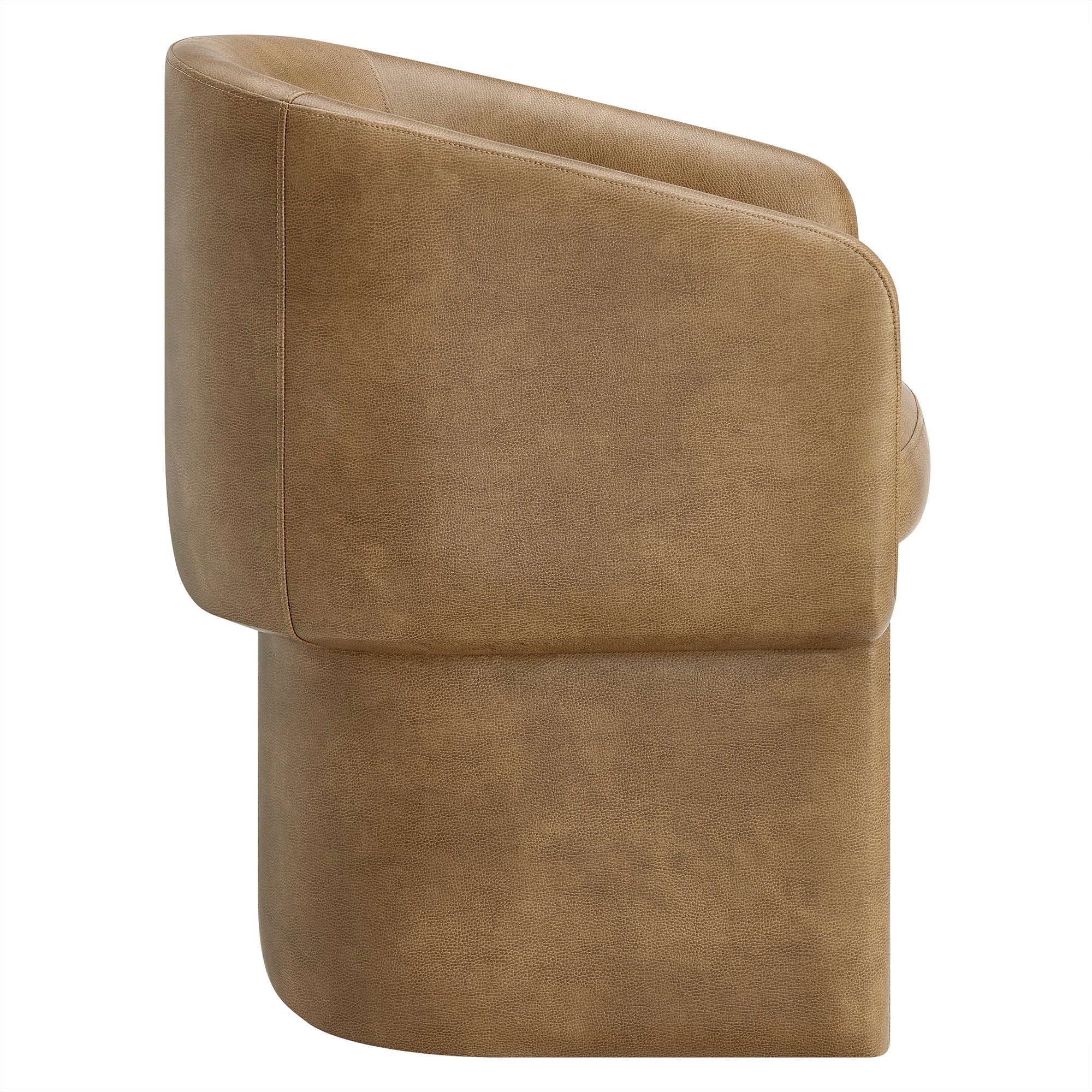 Verity Barrel Back Vegan Leather Dining Chair by Modway - Best Buy Furniture