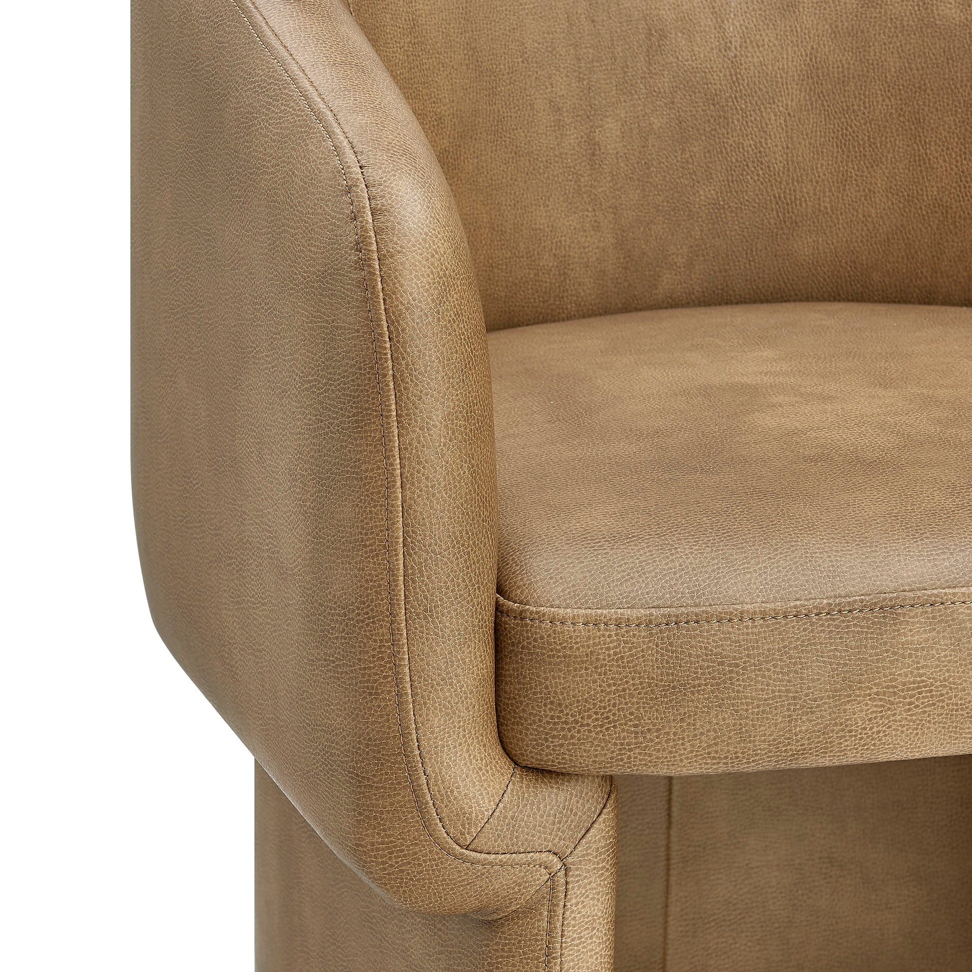 Verity Barrel Back Vegan Leather Dining Chair by Modway - Best Buy Furniture