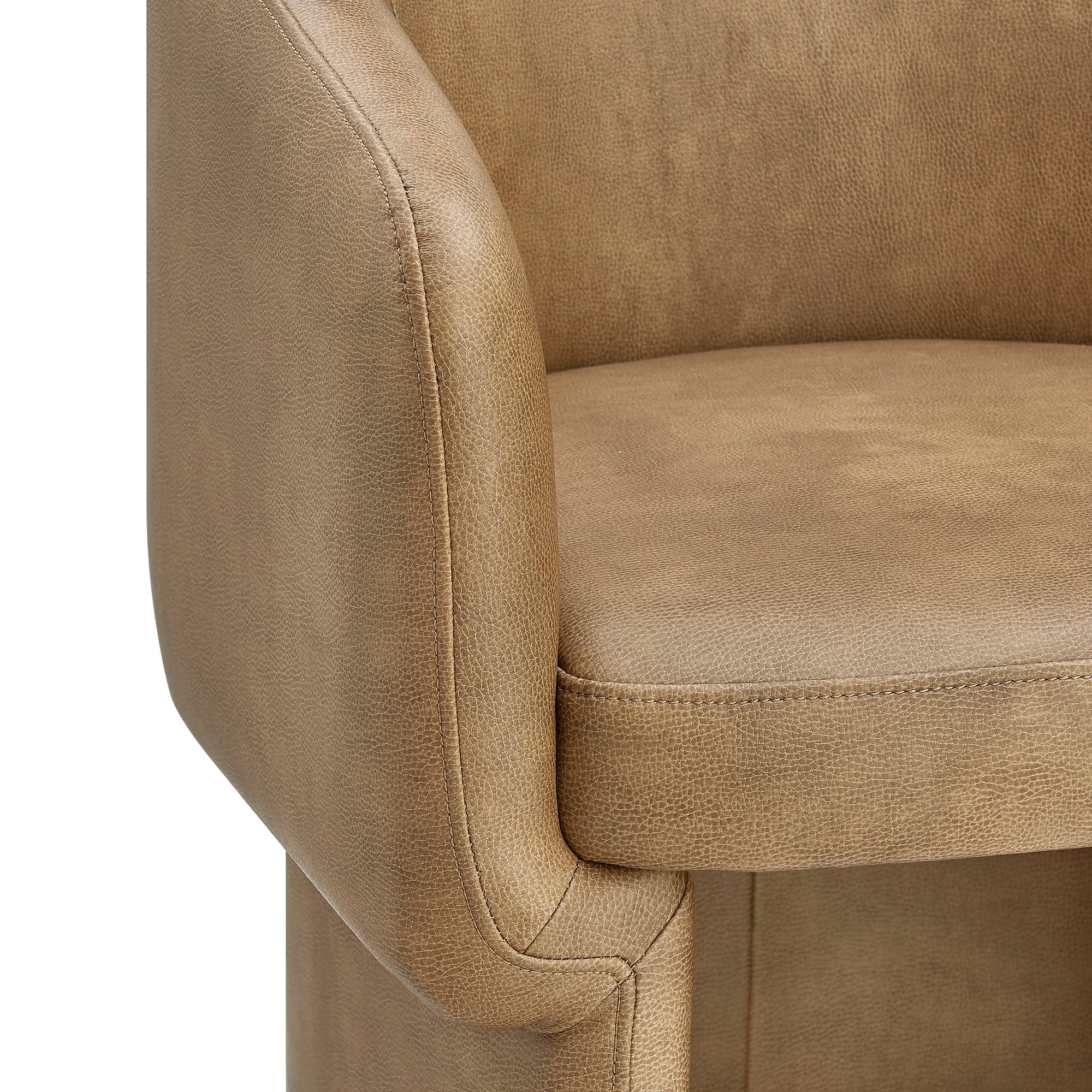 Verity Barrel Back Vegan Leather Dining Chair by Modway - Best Buy Furniture