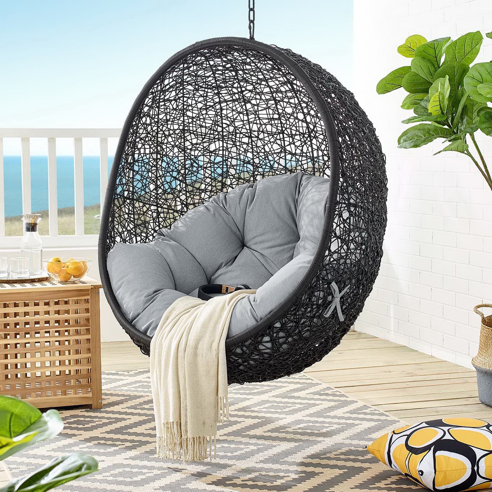 Encase Swing Outdoor Patio Lounge Chair by Modway - Best Buy Furniture