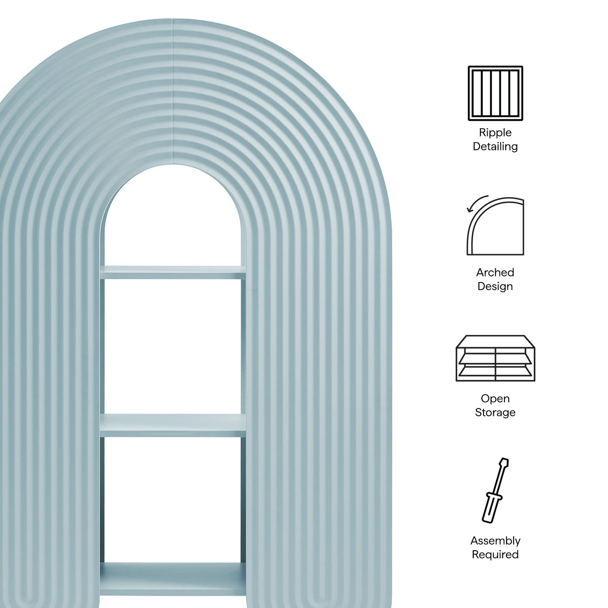 Daydream 58" Arched Bookshelf by Modway - Best Buy Furniture