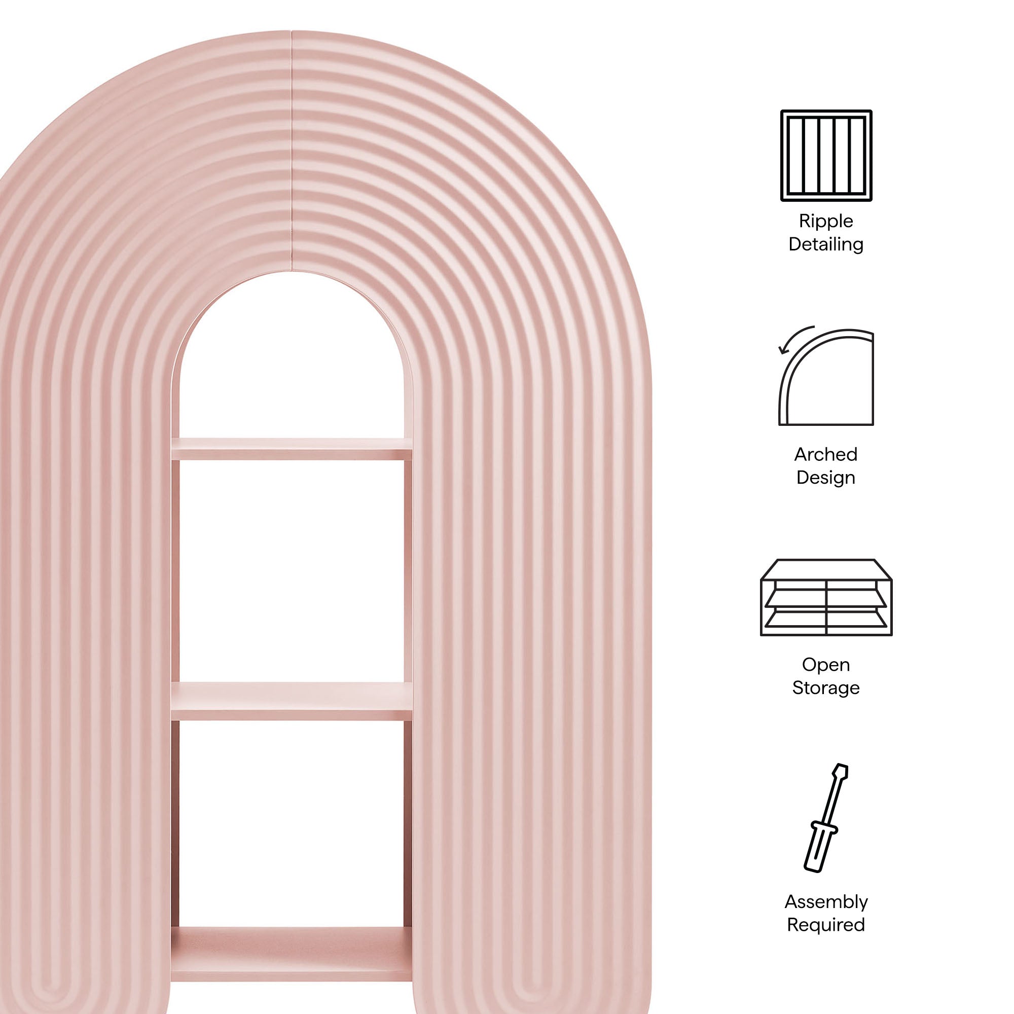 Daydream 58" Arched Bookshelf by Modway - Best Buy Furniture