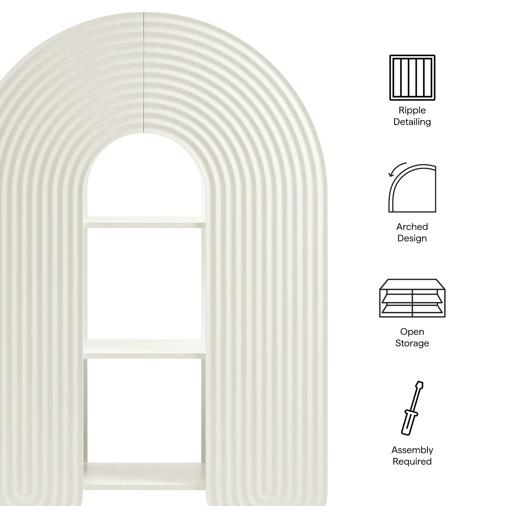 Daydream 58" Arched Bookshelf by Modway - Best Buy Furniture
