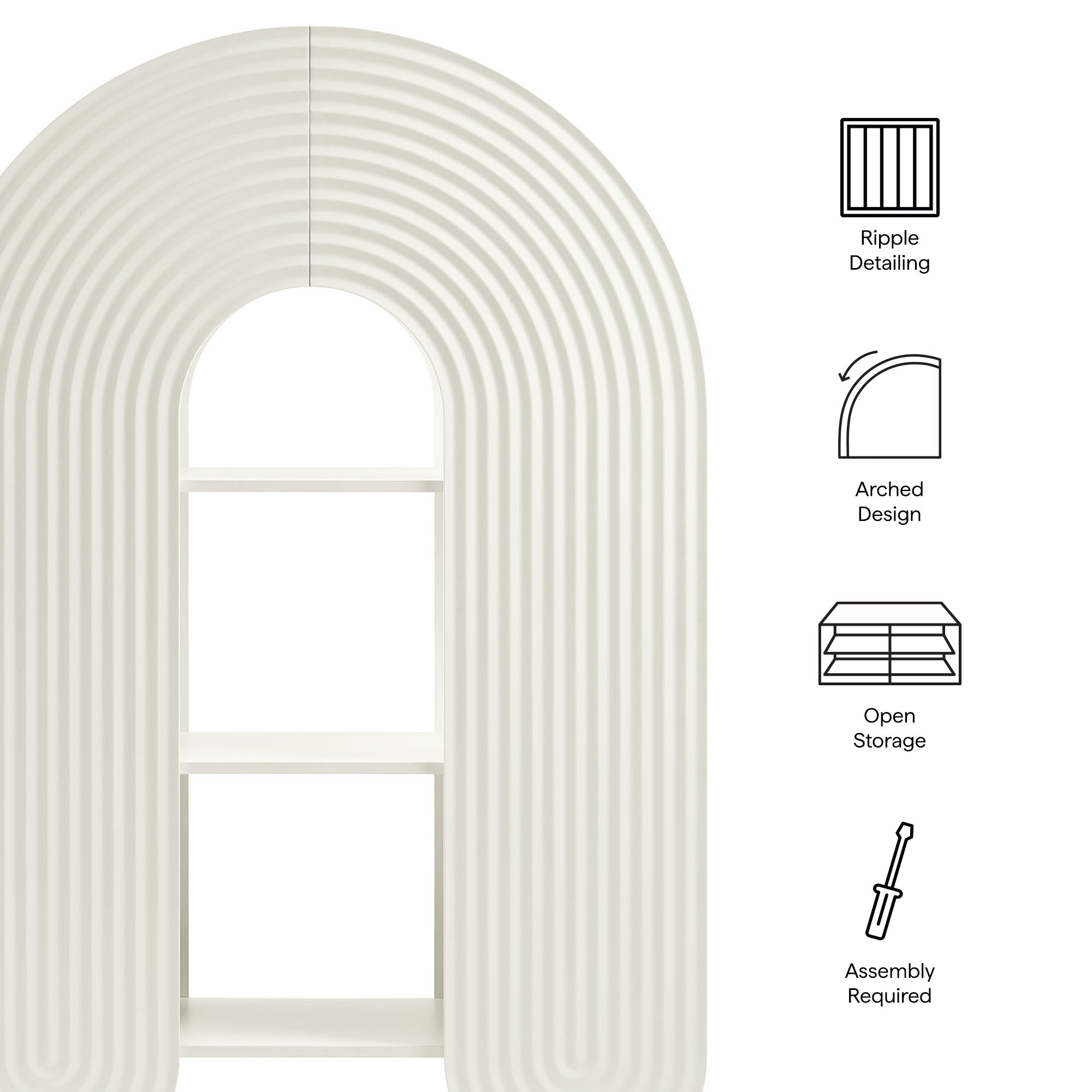 Daydream 58" Arched Bookshelf by Modway - Best Buy Furniture