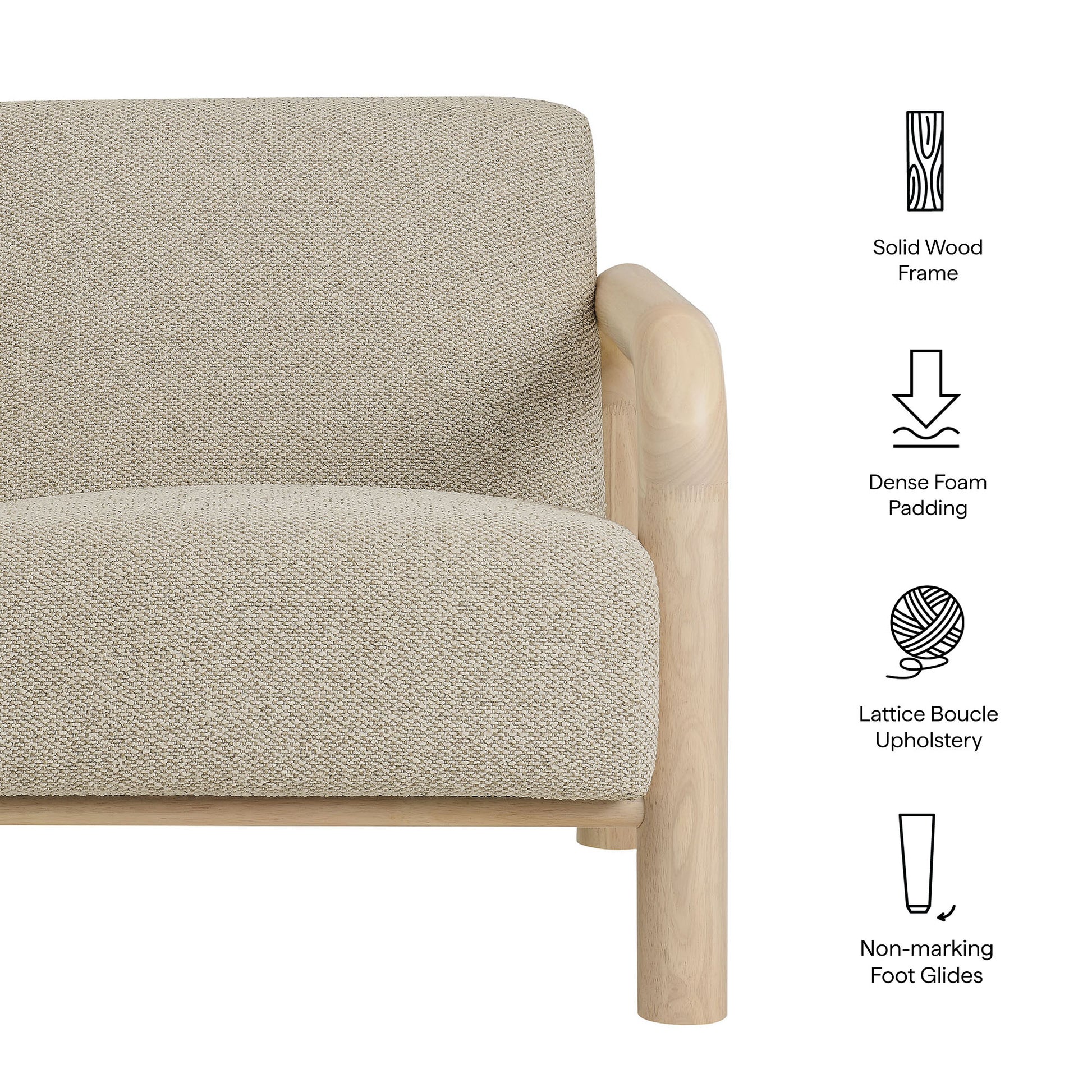 Sereno Boucle Accent Chair by Modway - Best Buy Furniture