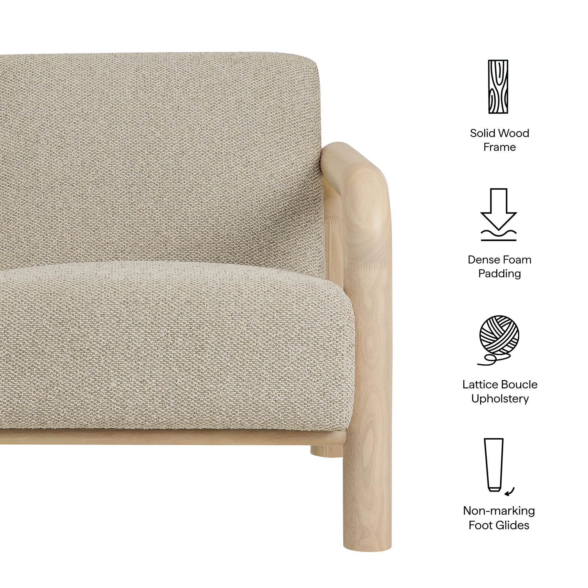 Sereno Boucle Accent Chair by Modway - Best Buy Furniture