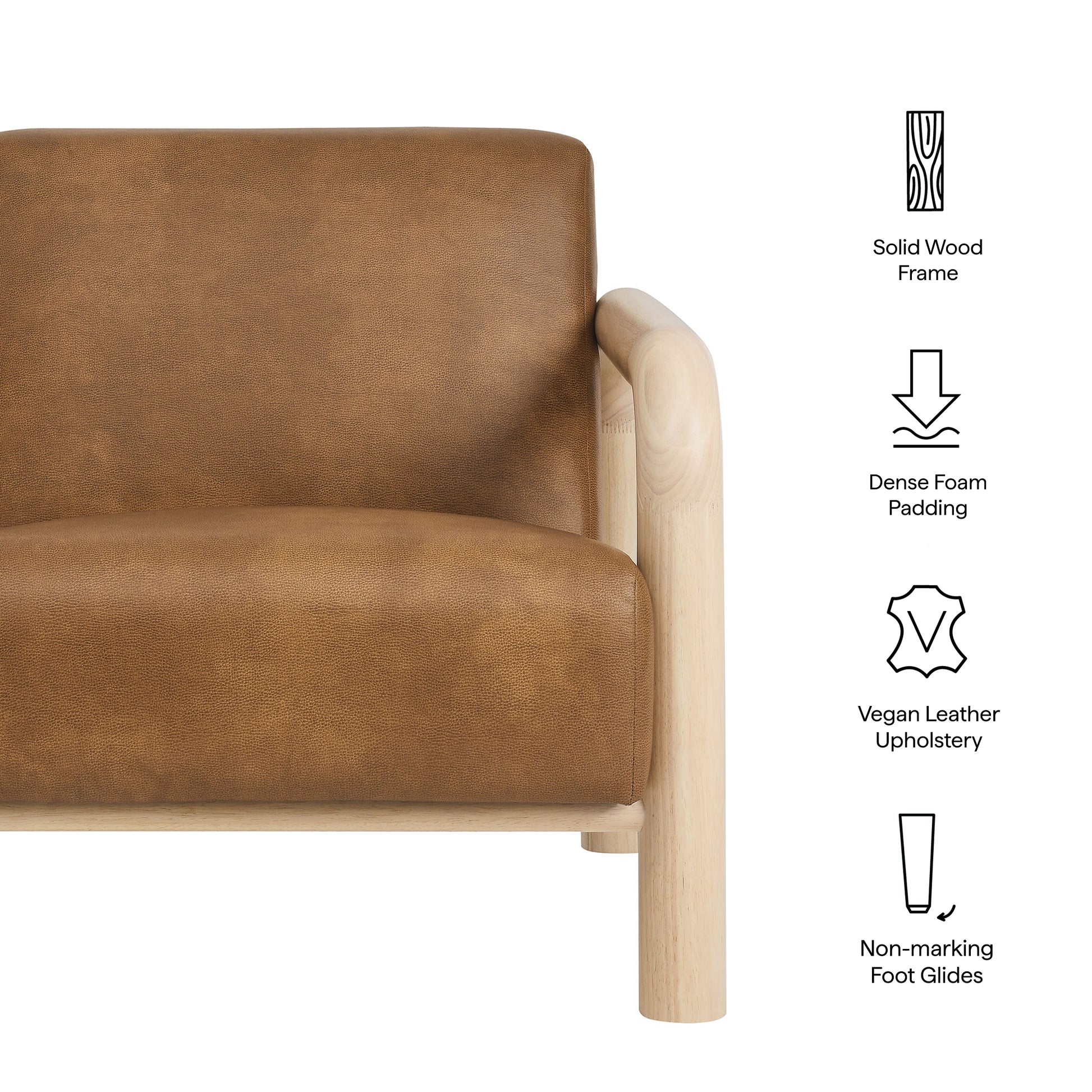 Sereno Vegan Leather Accent Chair by Modway - Best Buy Furniture