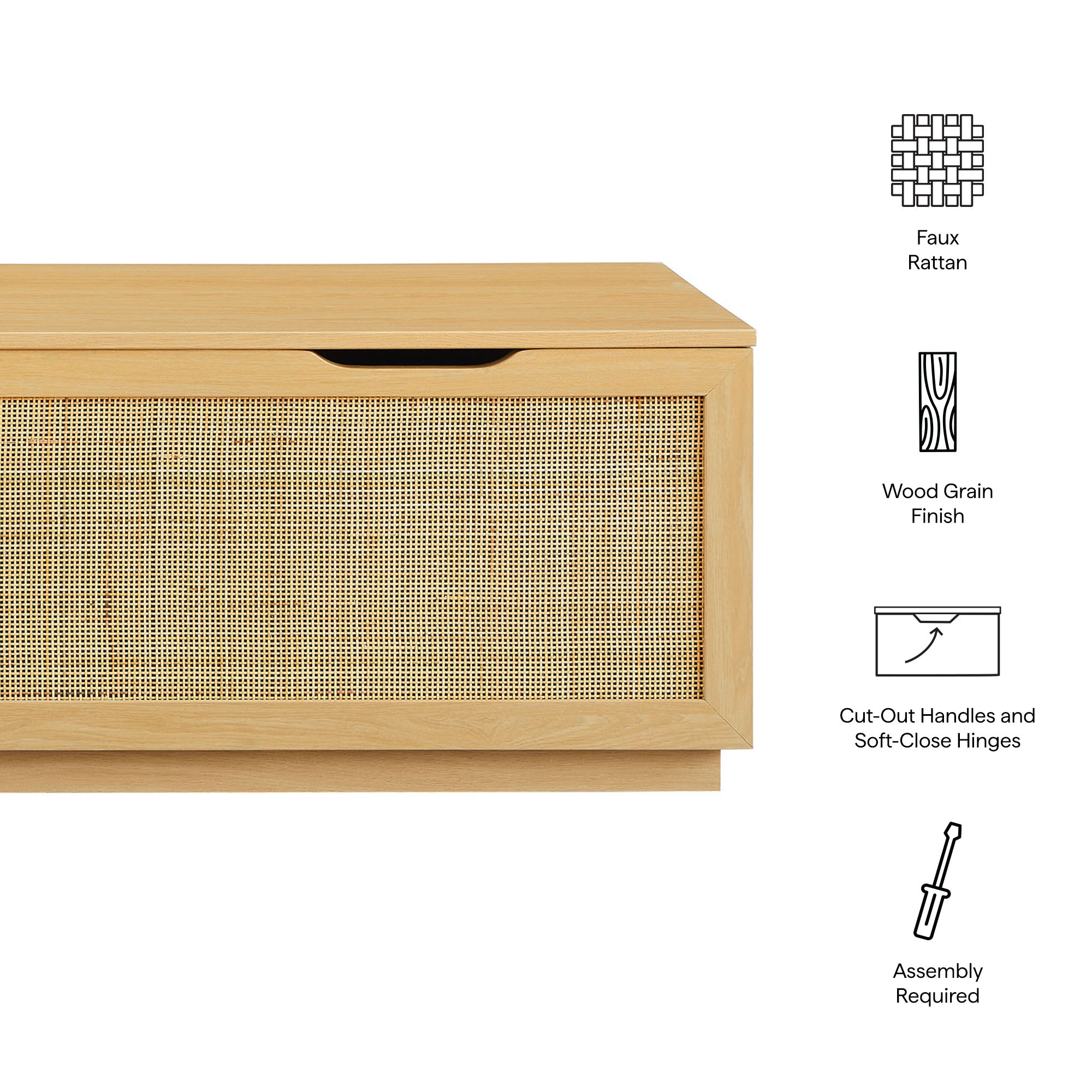 Soma 47" Rattan Storage Bench by Modway - Best Buy Furniture