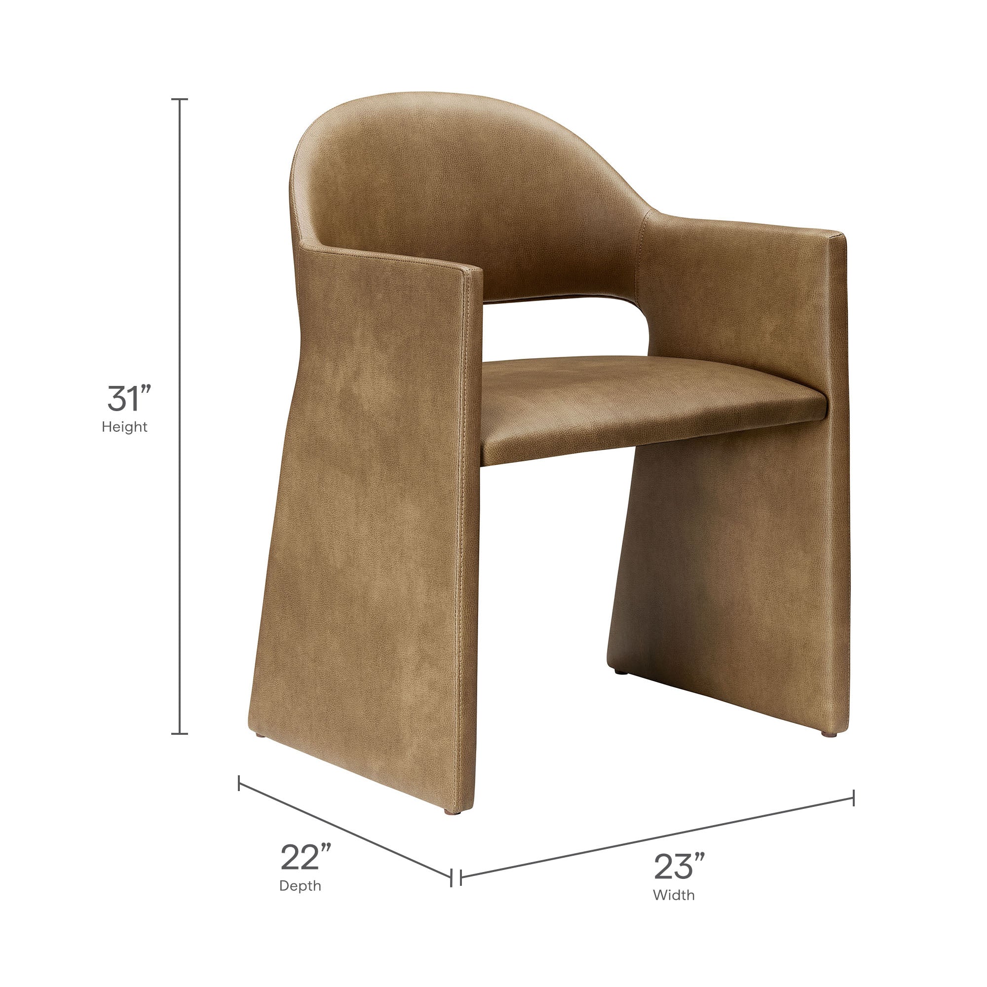 Talia Vegan Leather Dining Armchair by Modway - Best Buy Furniture