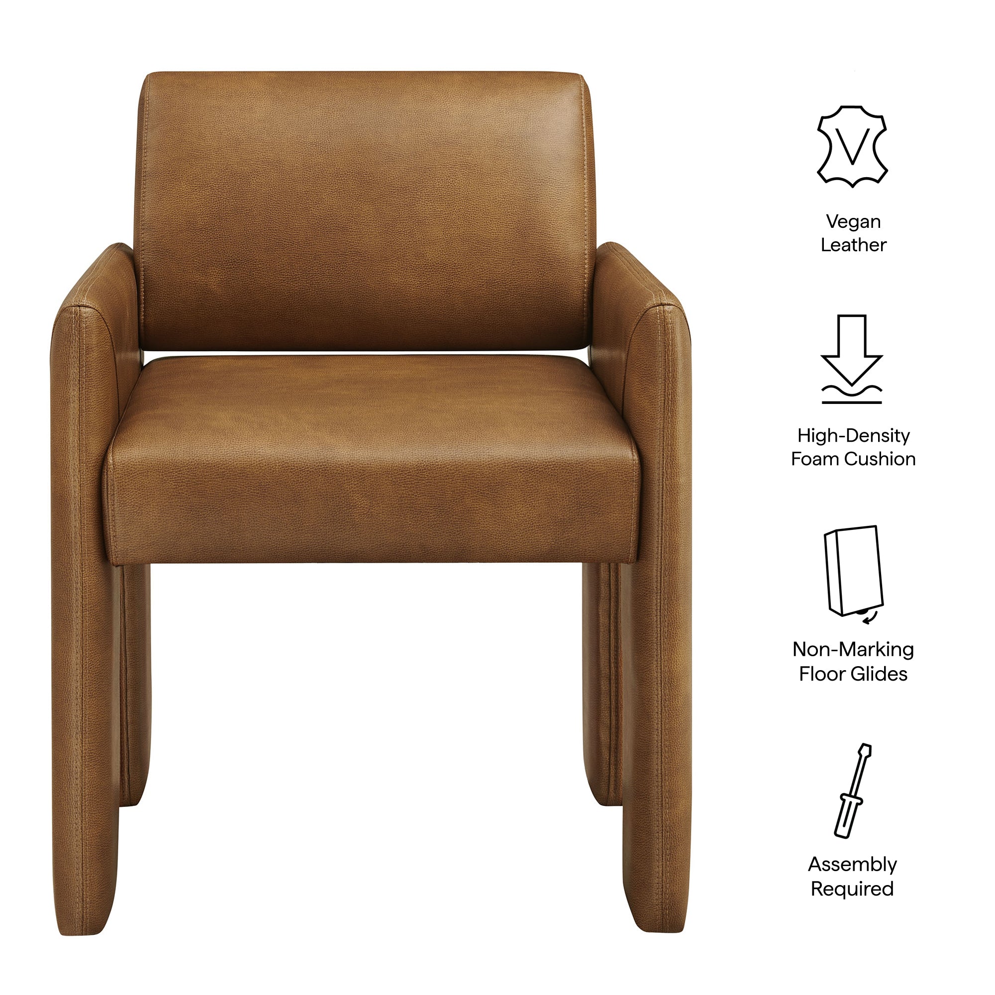 Daven Vegan Leather Dining Armchair by Modway - Best Buy Furniture