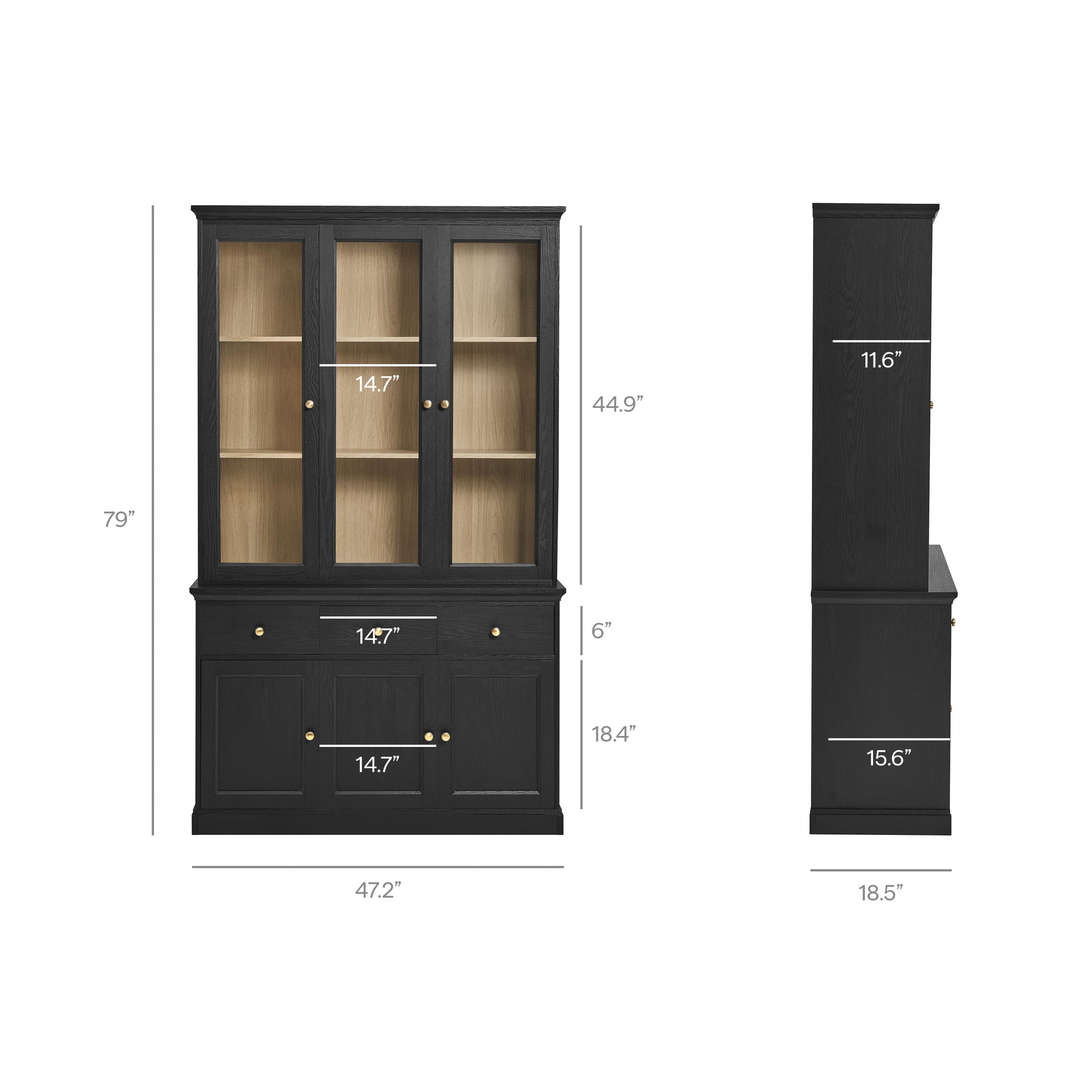 Amara 79 Inch Large Storage Display Cabinet by Modway - Best Buy Furniture