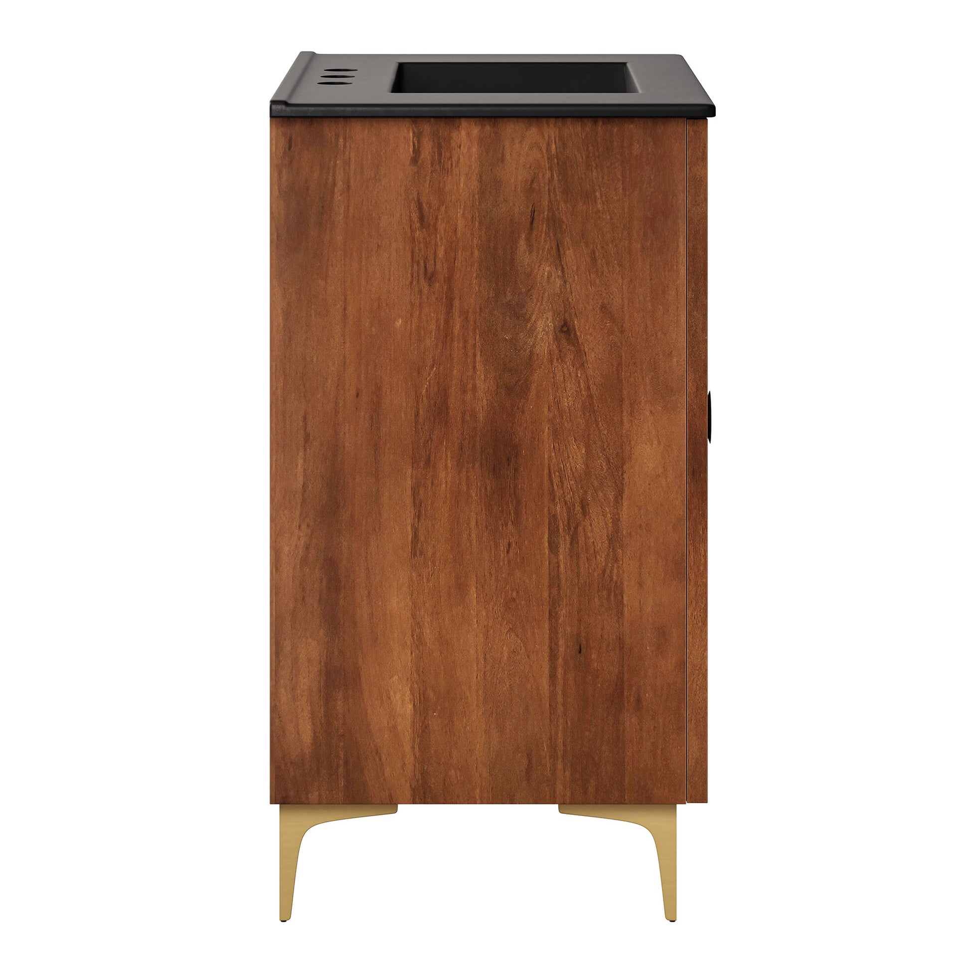 Vernon 30" Fluted Wood Vanity Cabinet With Sink by Modway - Best Buy Furniture