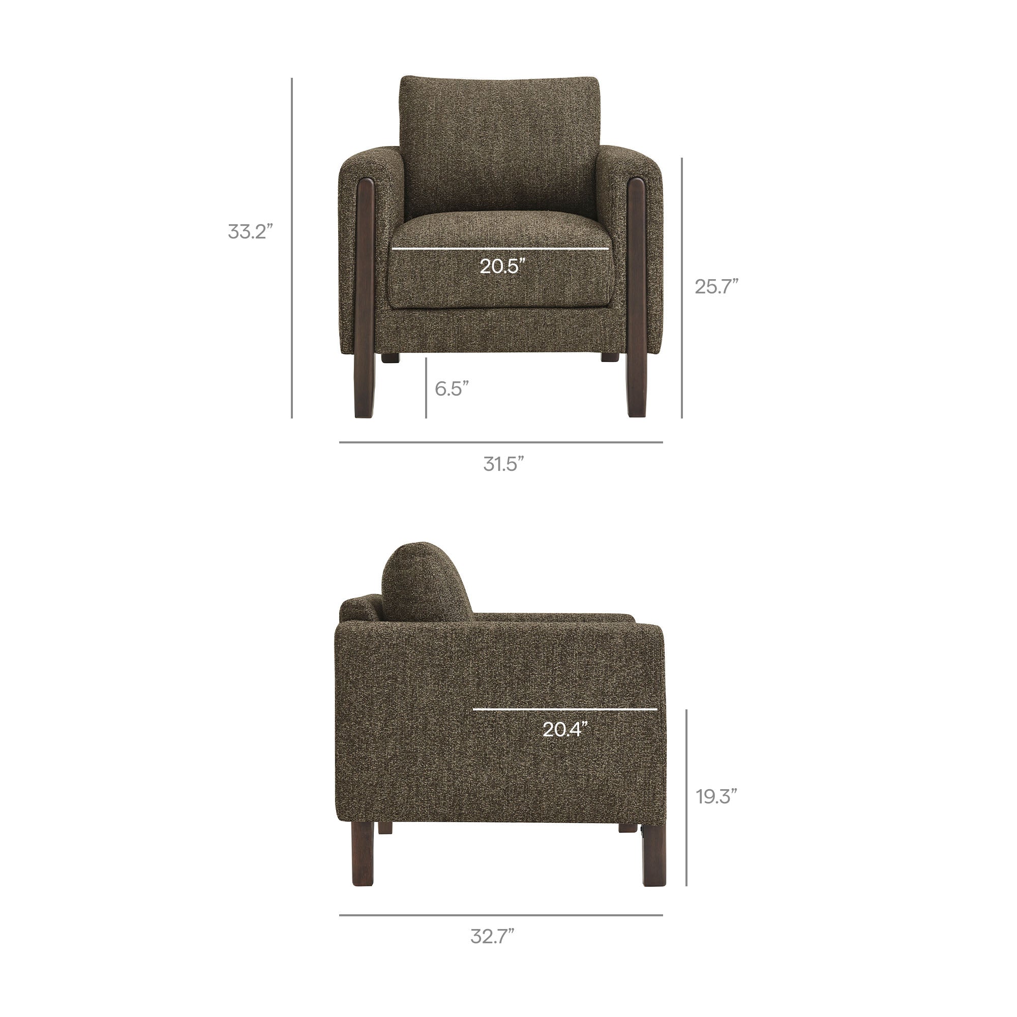 Hawken Boucle Fabric Accent Armchair by Modway - Best Buy Furniture