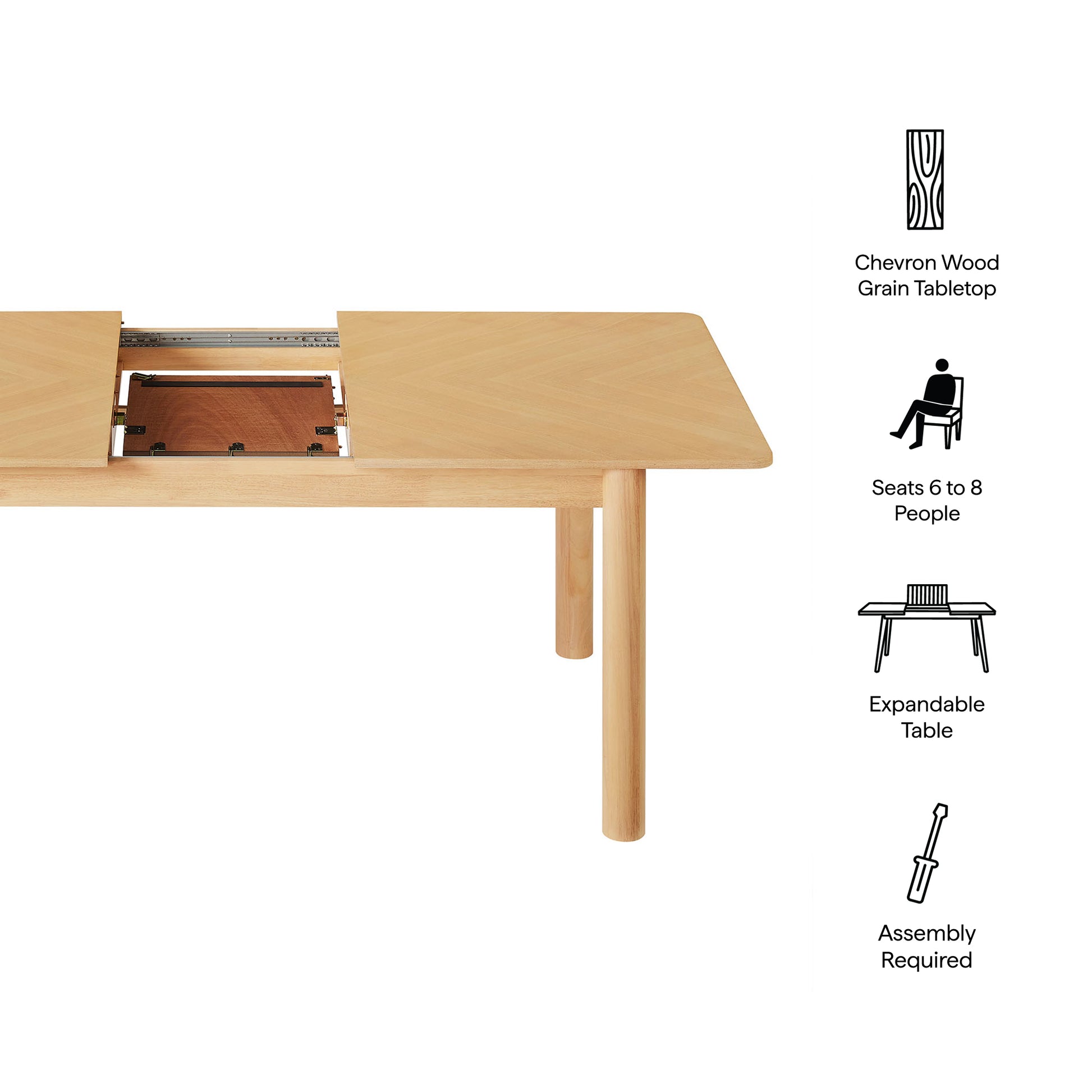Alba Extendable Dining Table by Modway - Best Buy Furniture