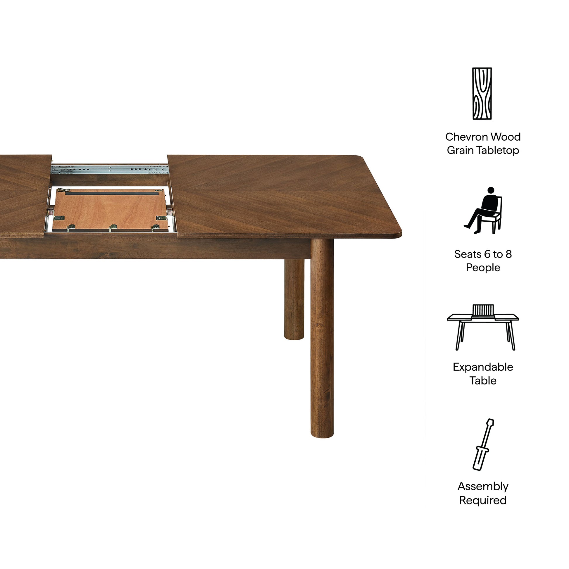 Alba Extendable Dining Table by Modway - Best Buy Furniture