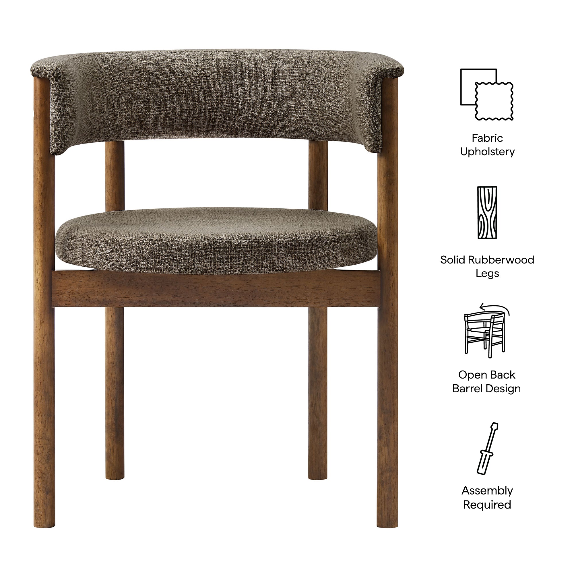 Clea Curved Upholstered Dining Chairs Set Of 2 by Modway - Best Buy Furniture