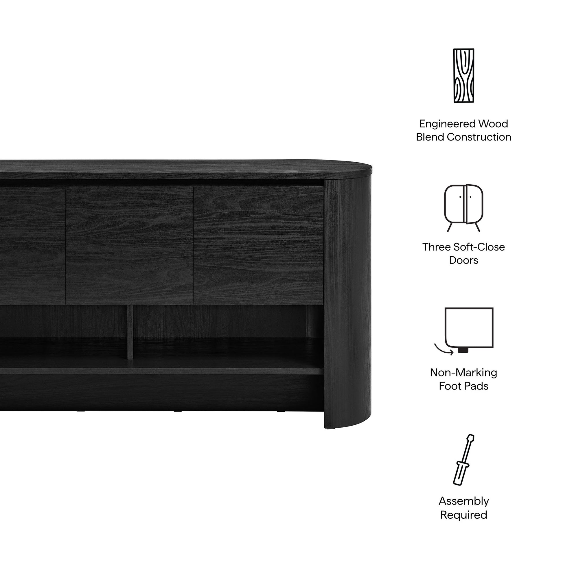 Duval 62 Inch Oval Sideboard by Modway - Best Buy Furniture