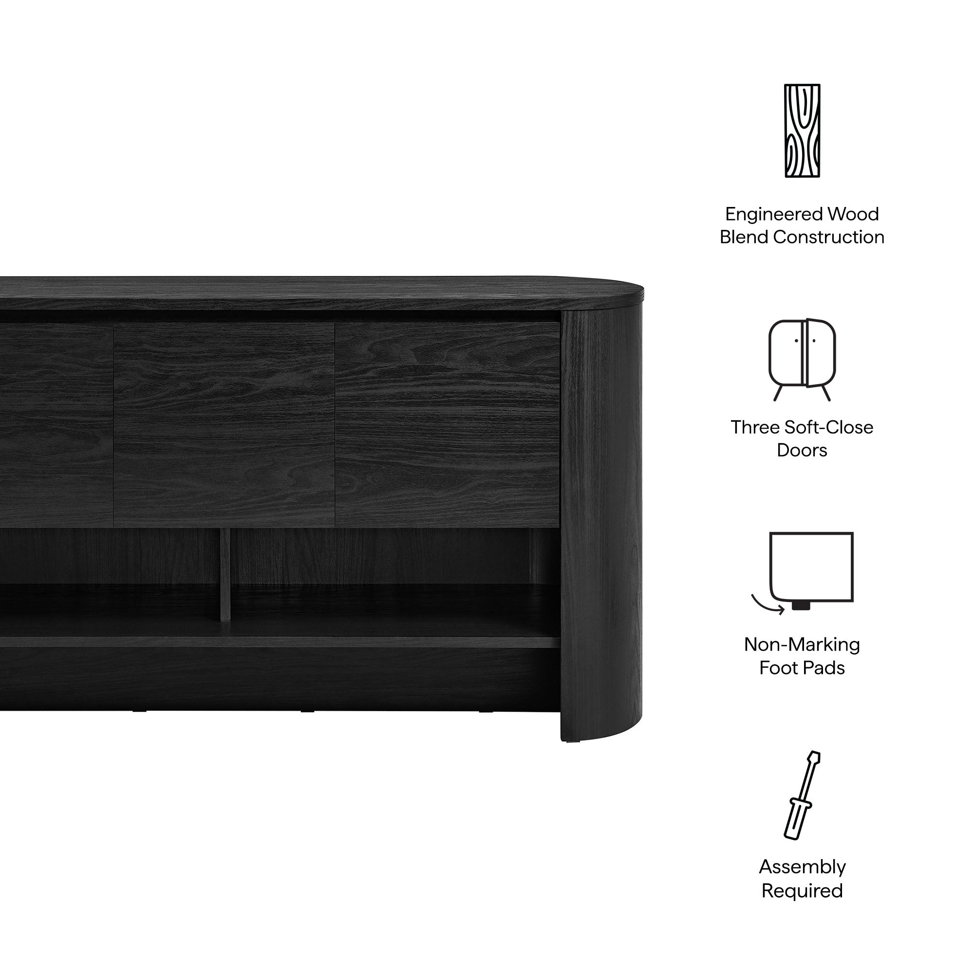 Duval 62 Inch Oval Sideboard by Modway - Best Buy Furniture