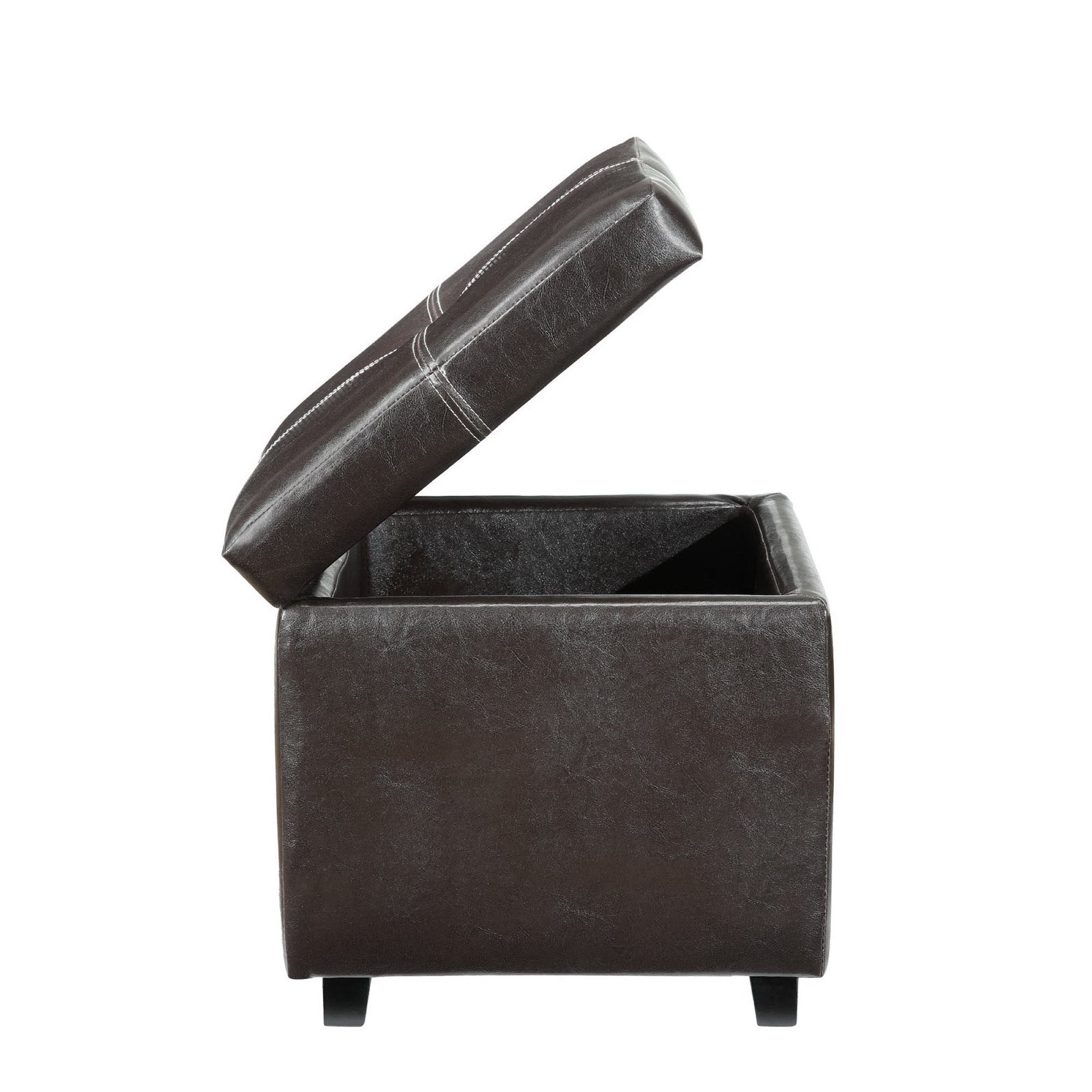 Treasure Upholstered Vinyl Ottoman by Modway - Best Buy Furniture