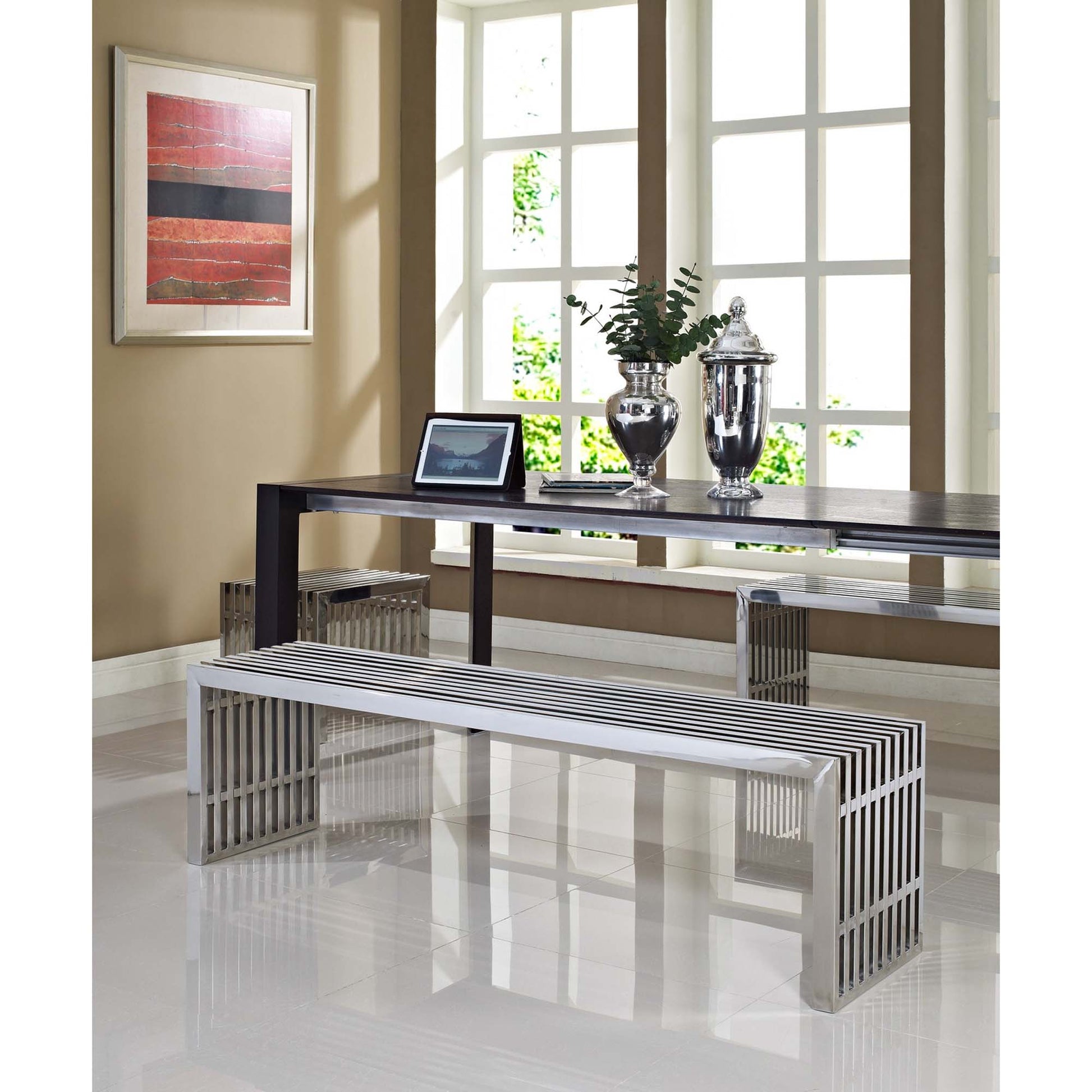 Gridiron Benches Set of 3 by Modway - Best Buy Furniture