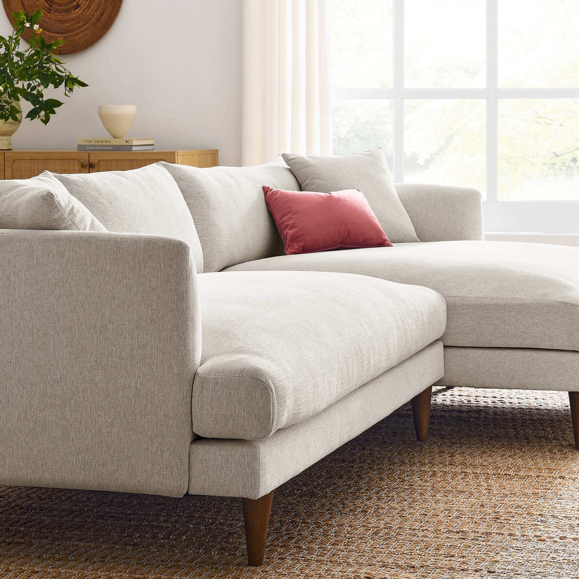 Zoya Right-Facing Down Filled Overstuffed Sectional Sofa by Modway - Best Buy Furniture