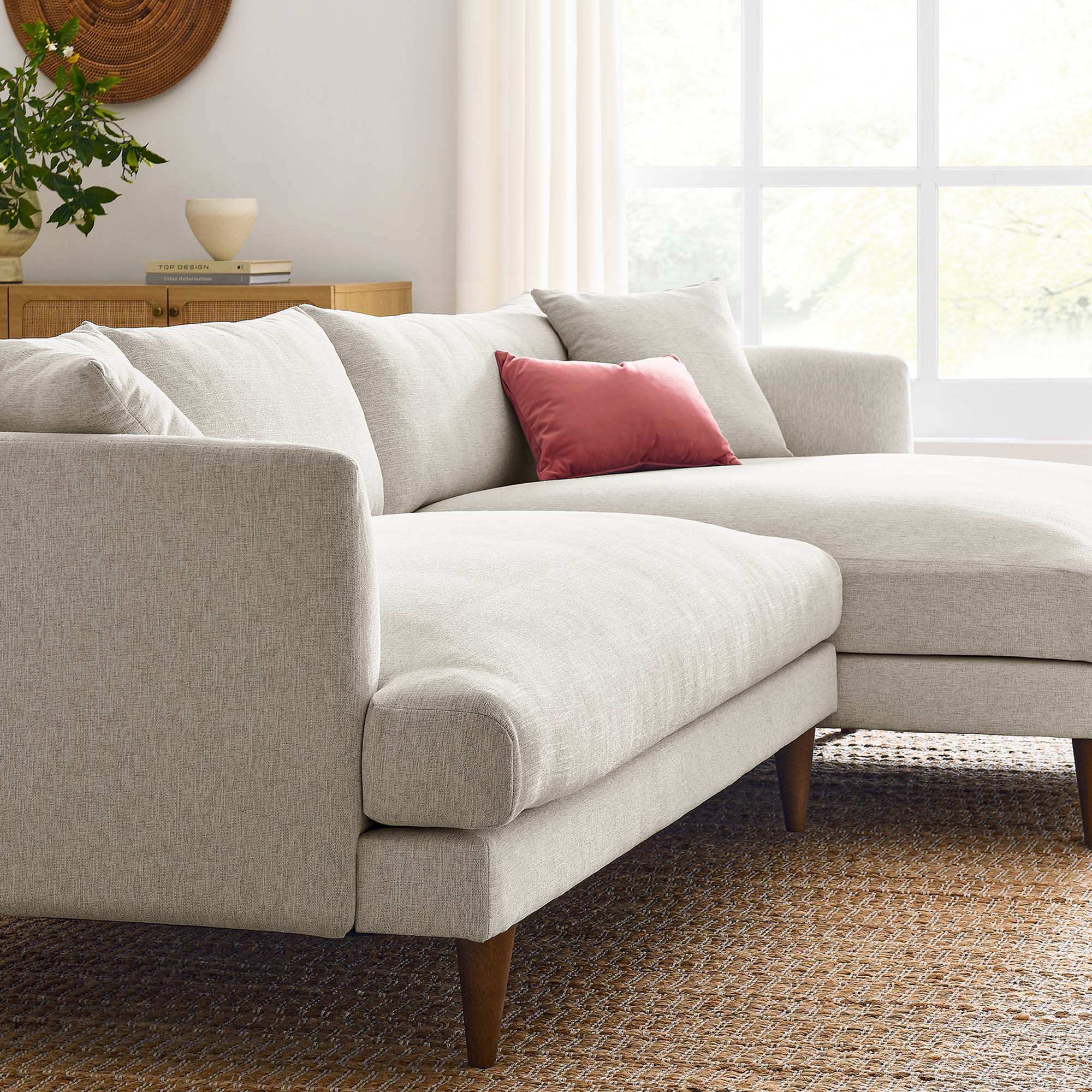 Zoya Right-Facing Down Filled Overstuffed Sectional Sofa by Modway - Best Buy Furniture
