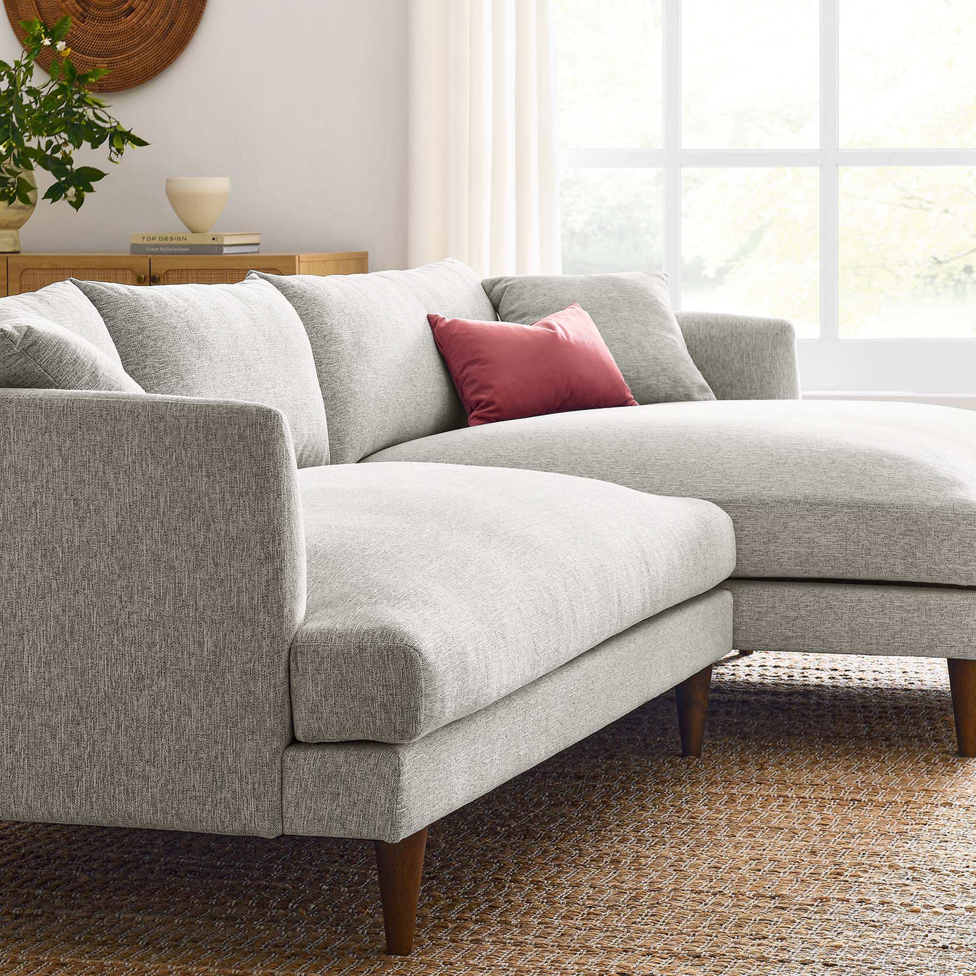 Zoya Right-Facing Down Filled Overstuffed Sectional Sofa by Modway - Best Buy Furniture