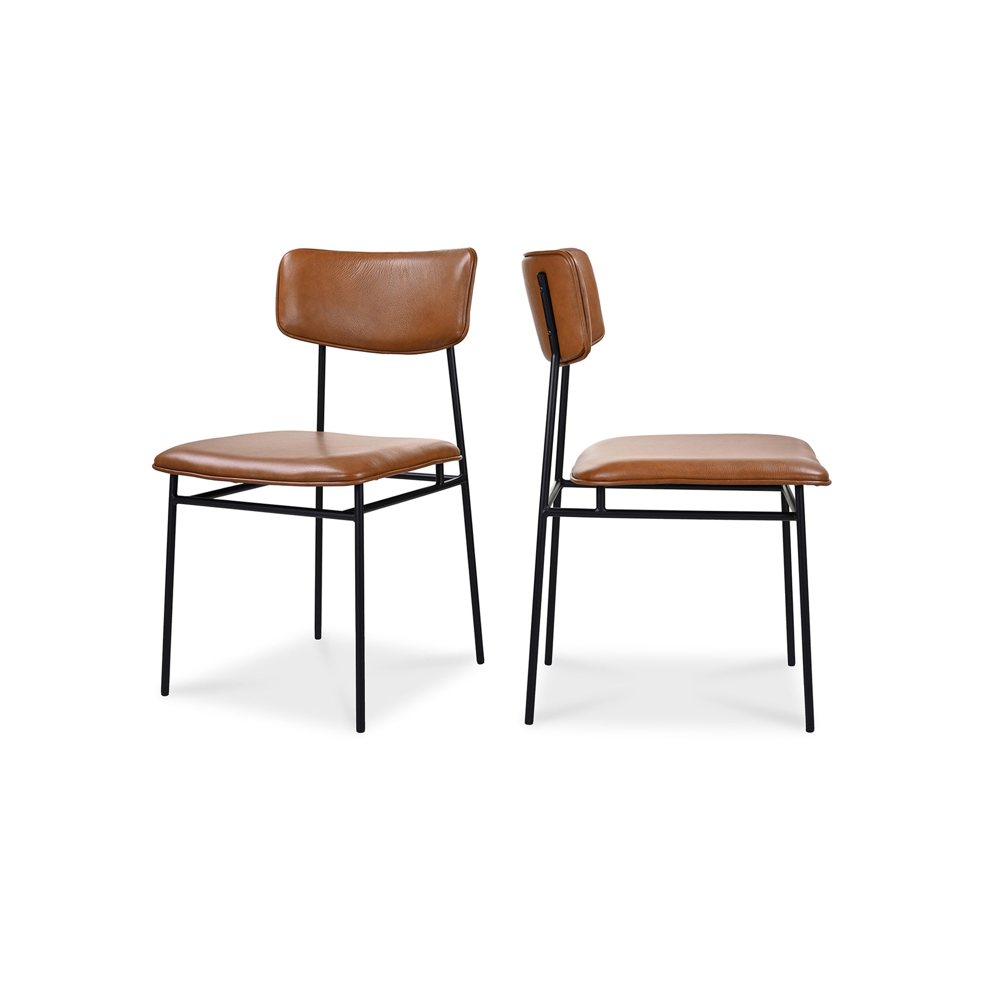 Sailor Dining Chair Brown - Set Of Two - Moes Home