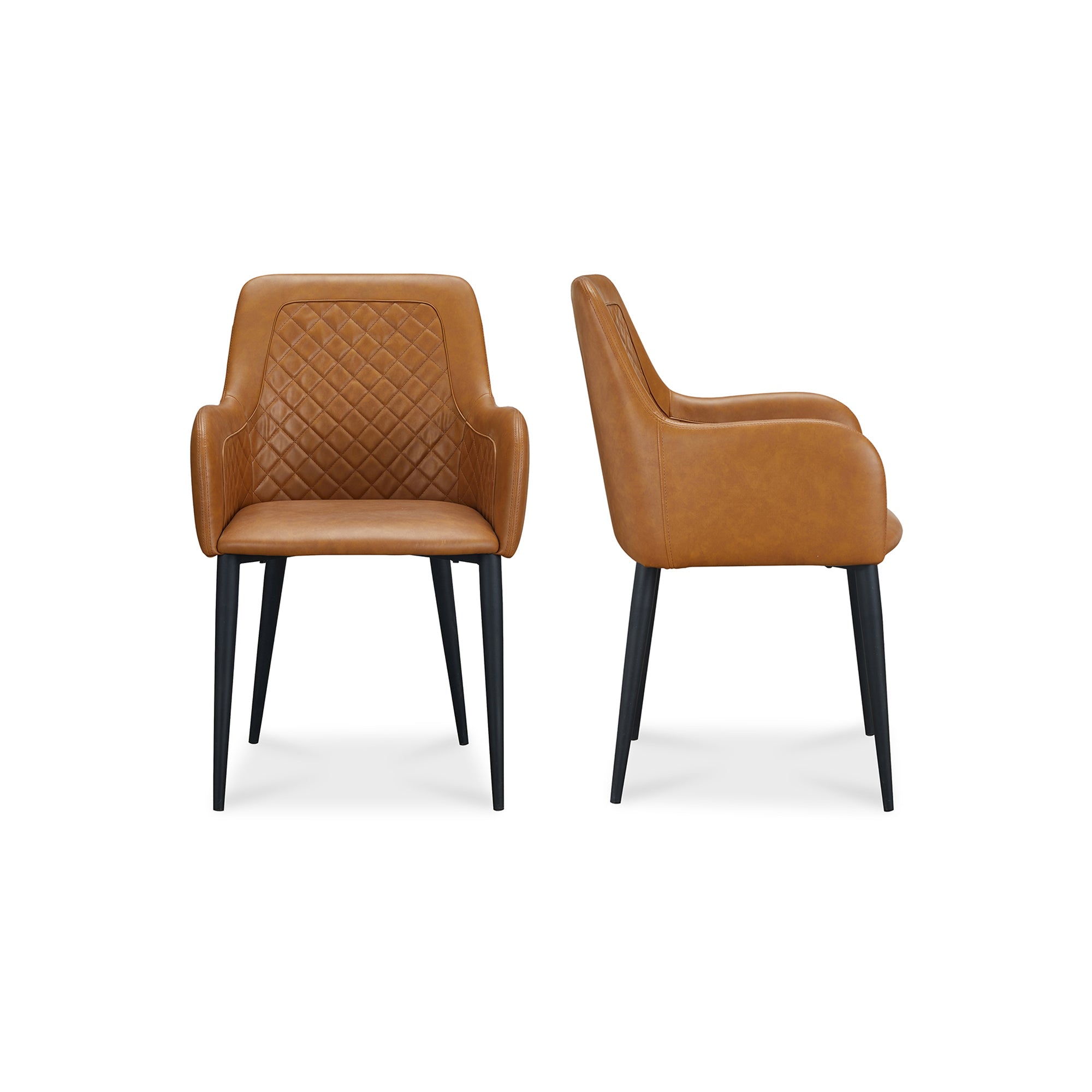 Cantata Dining Chair Slate Vegan Leather - Set of Two
