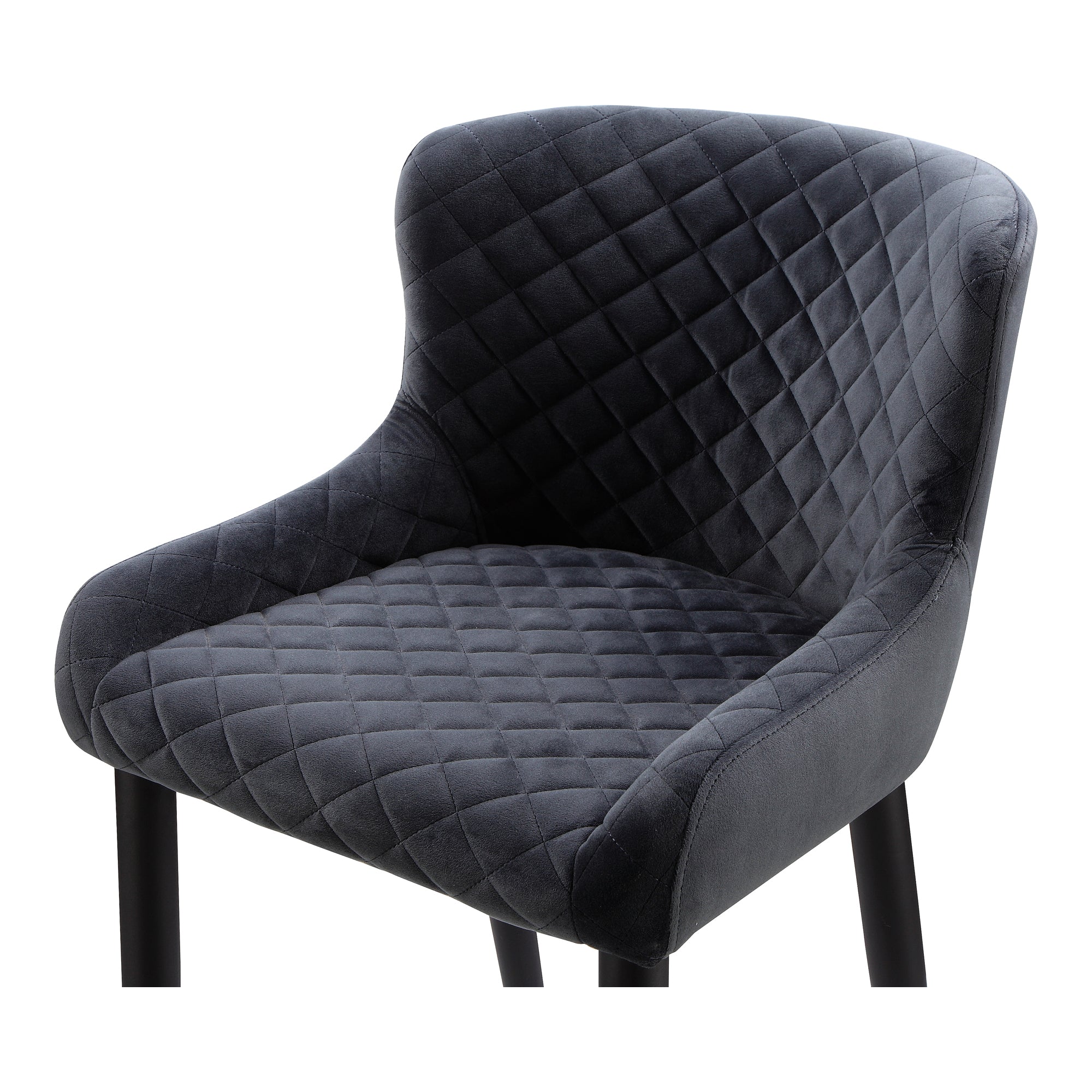 Etta Counter Stool Dark Grey - Moes Home