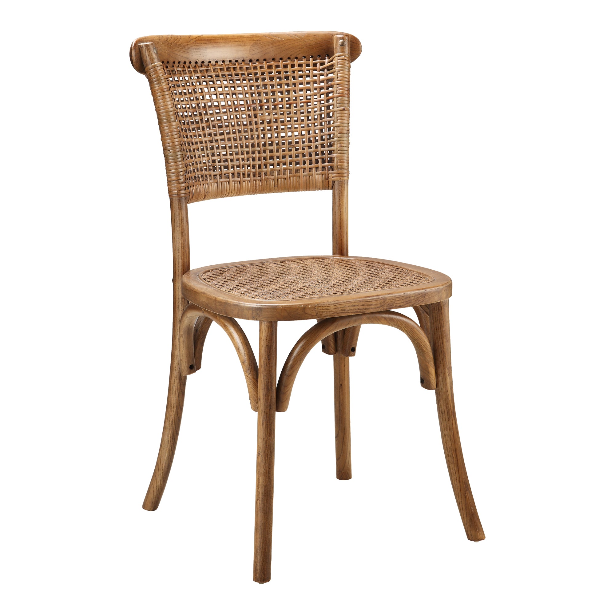 Churchill Dining Chair Light Brown - Set Of Two - Moes Home